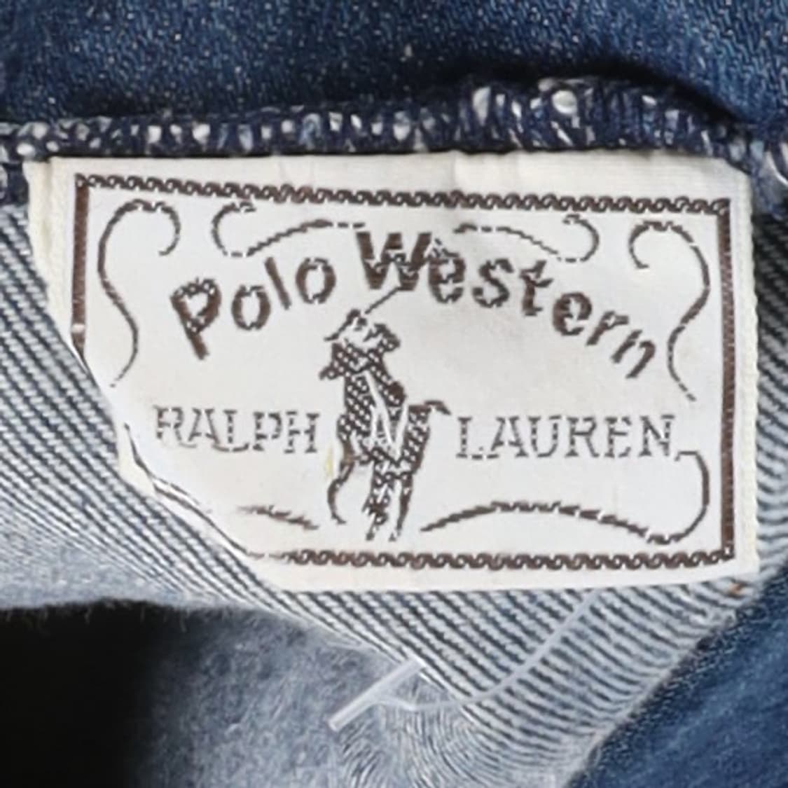 70sPolo Western Ralph Lauren Denim Vest  상품이미지7