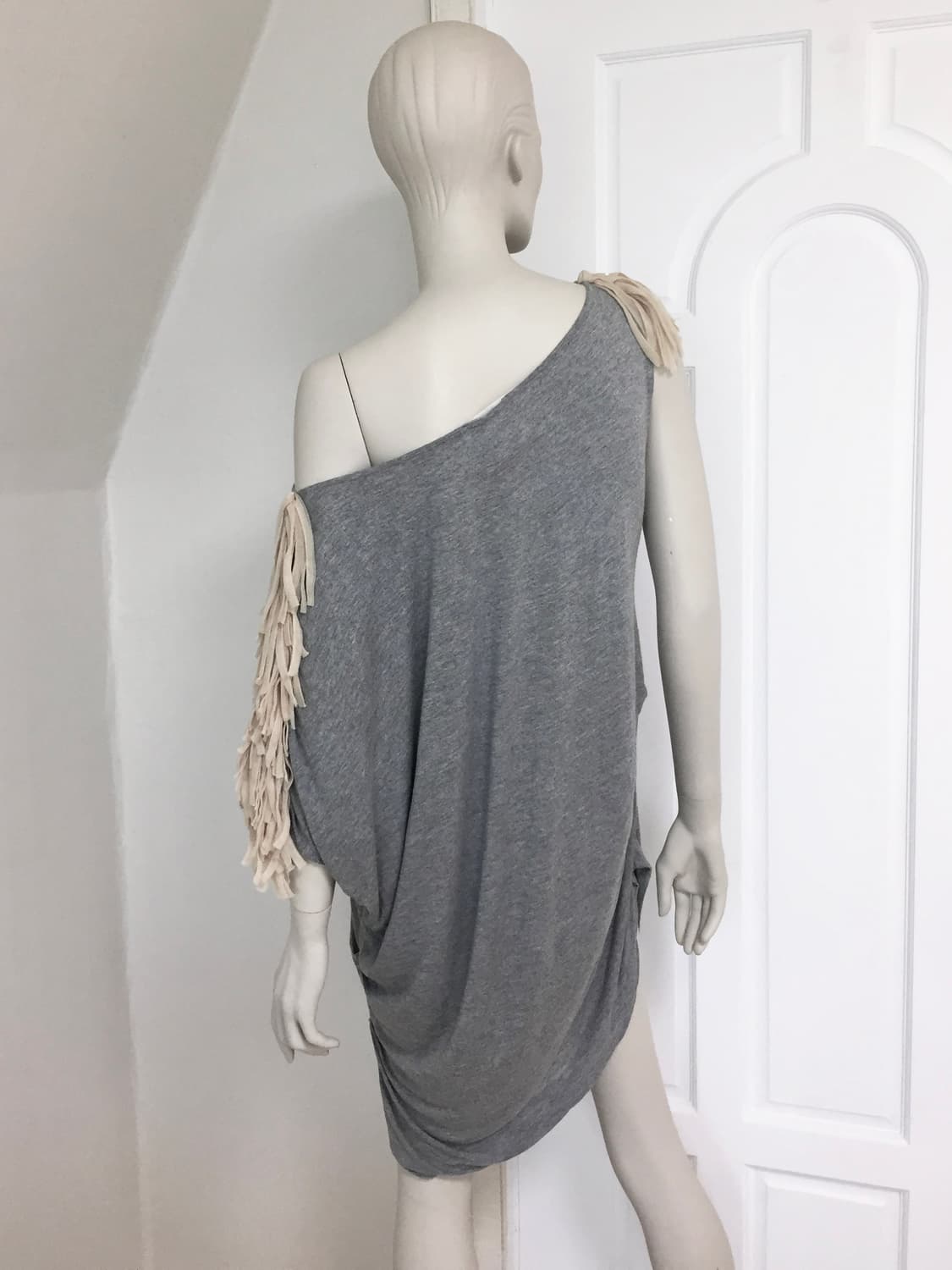 Gray Asymmetric Tassle Dress  상품이미지7