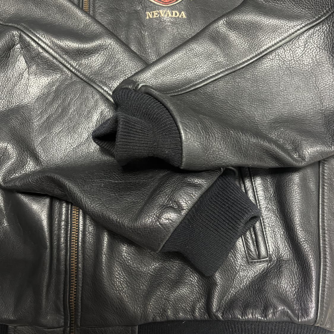 90s 할리데이비슨 레더 봄버 자켓 상품이미지5