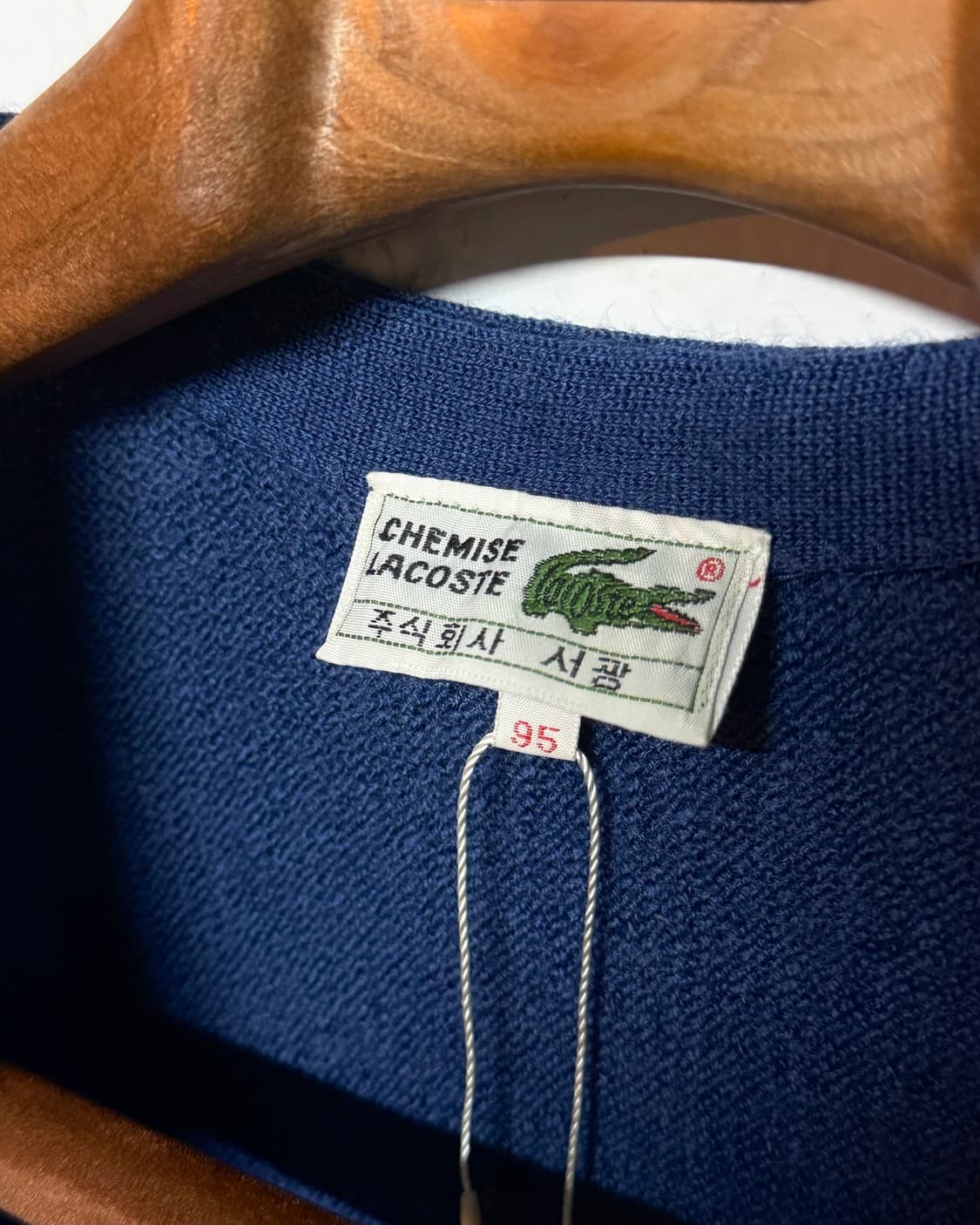 90‘s 라코스테 울 가디건 95 상품이미지4