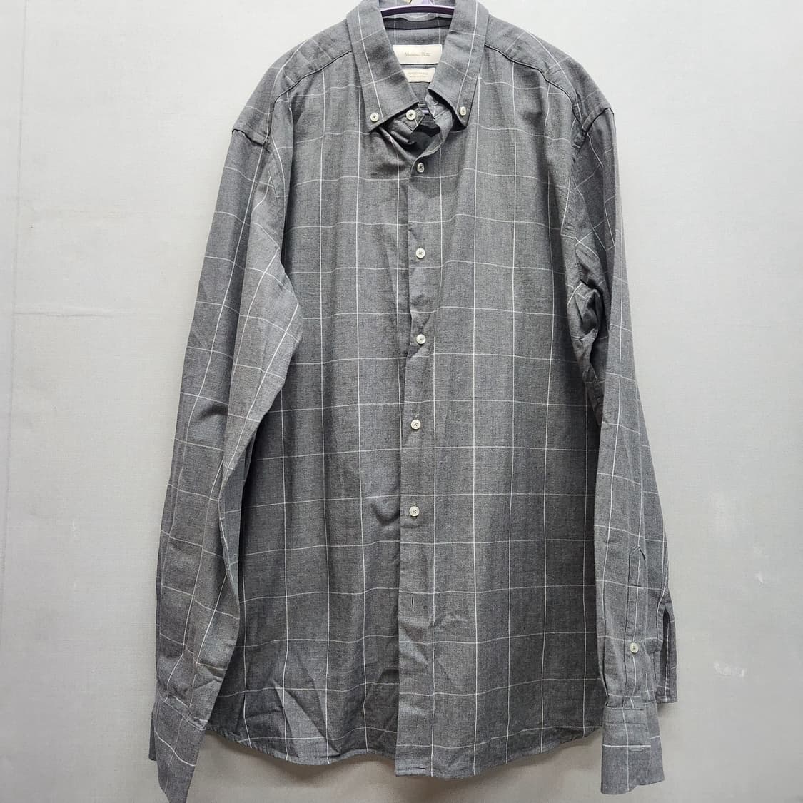 마시모두띠 윈도우페인 체크패턴 셔츠  2XL 상품이미지1