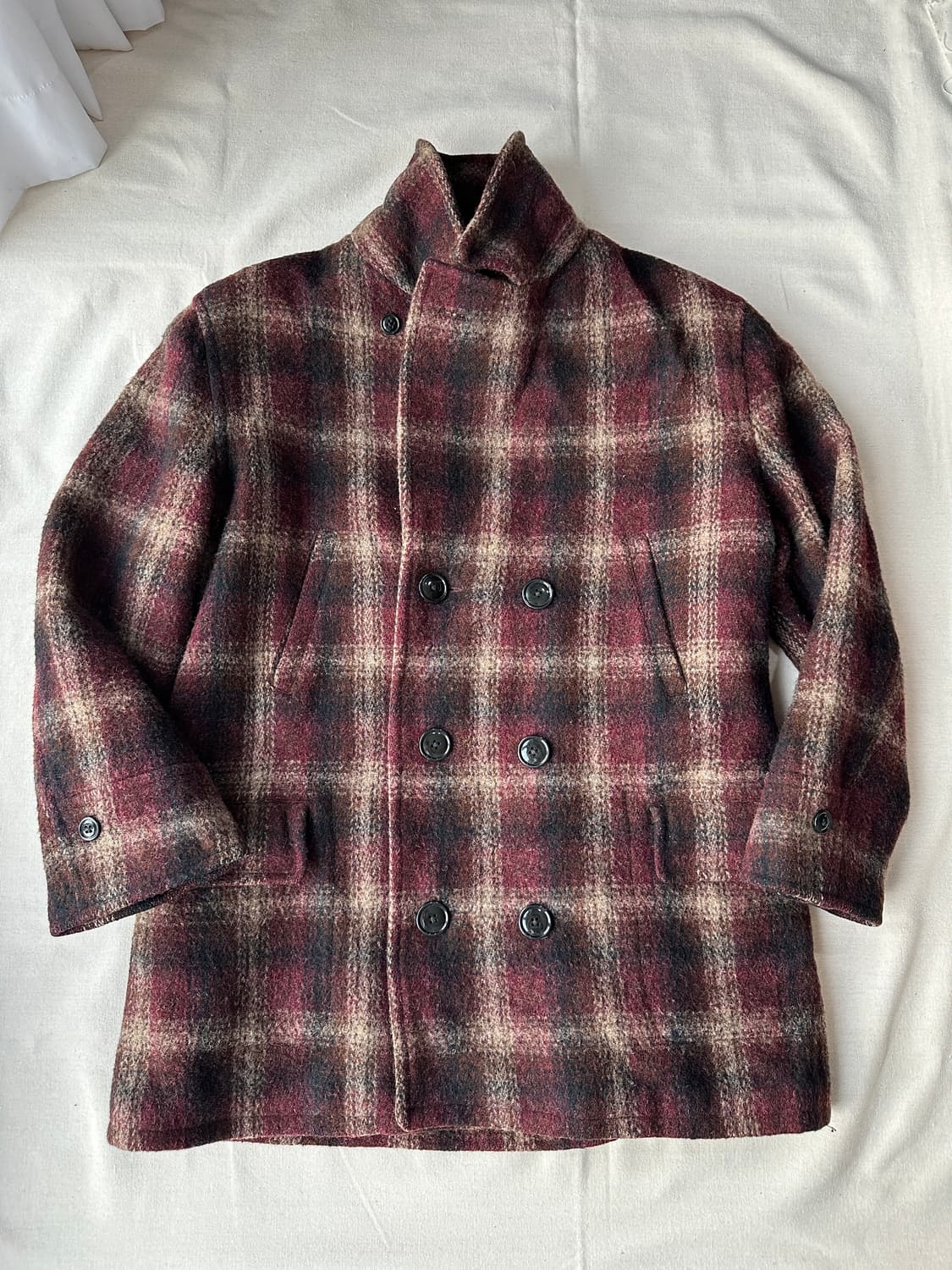 80s 폴로 스포츠맨 헤비울 피코트 M 상품이미지10