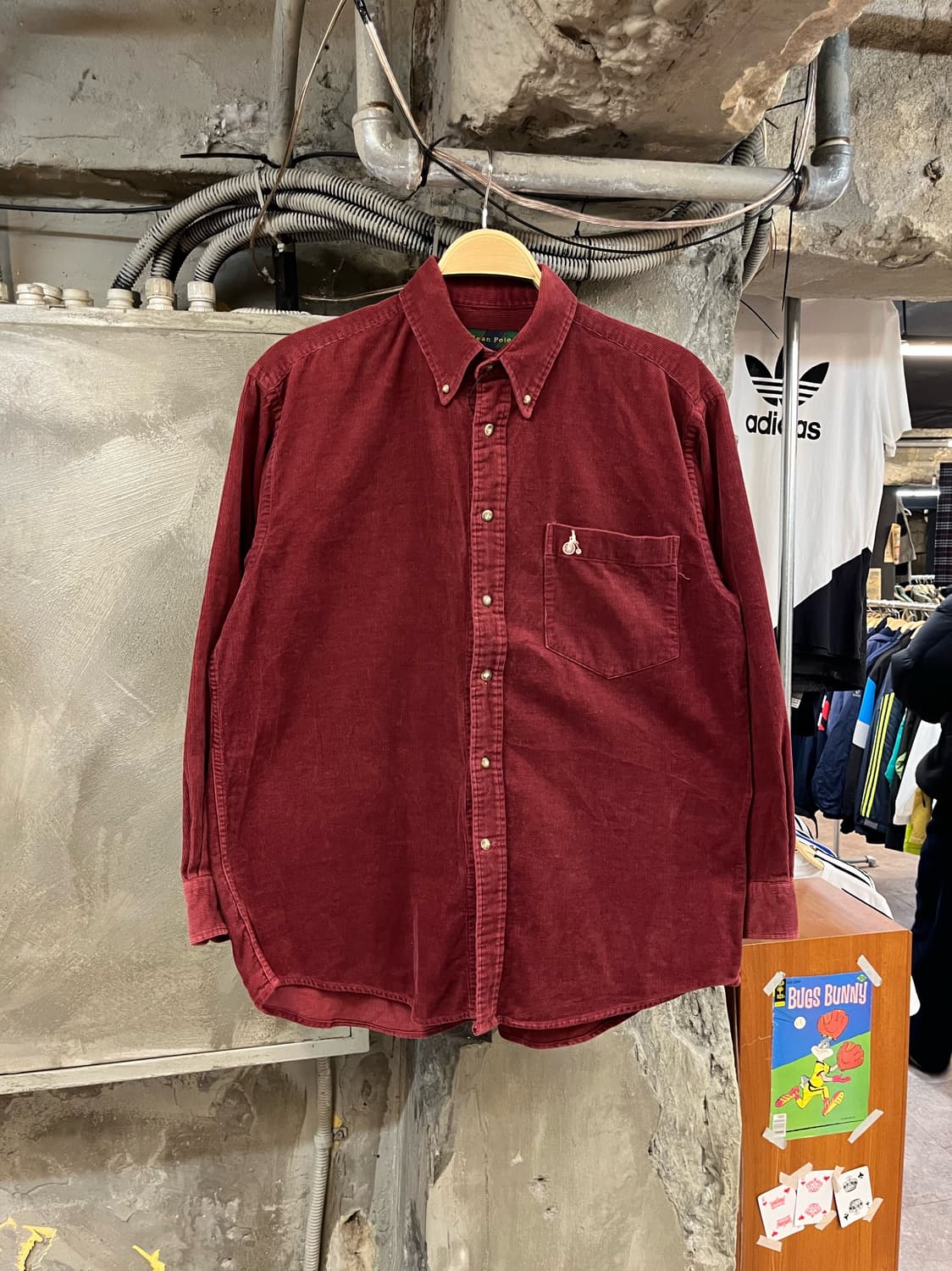 빈폴 코듀로이 셔츠 버건디 95 #csz2729  상품이미지1