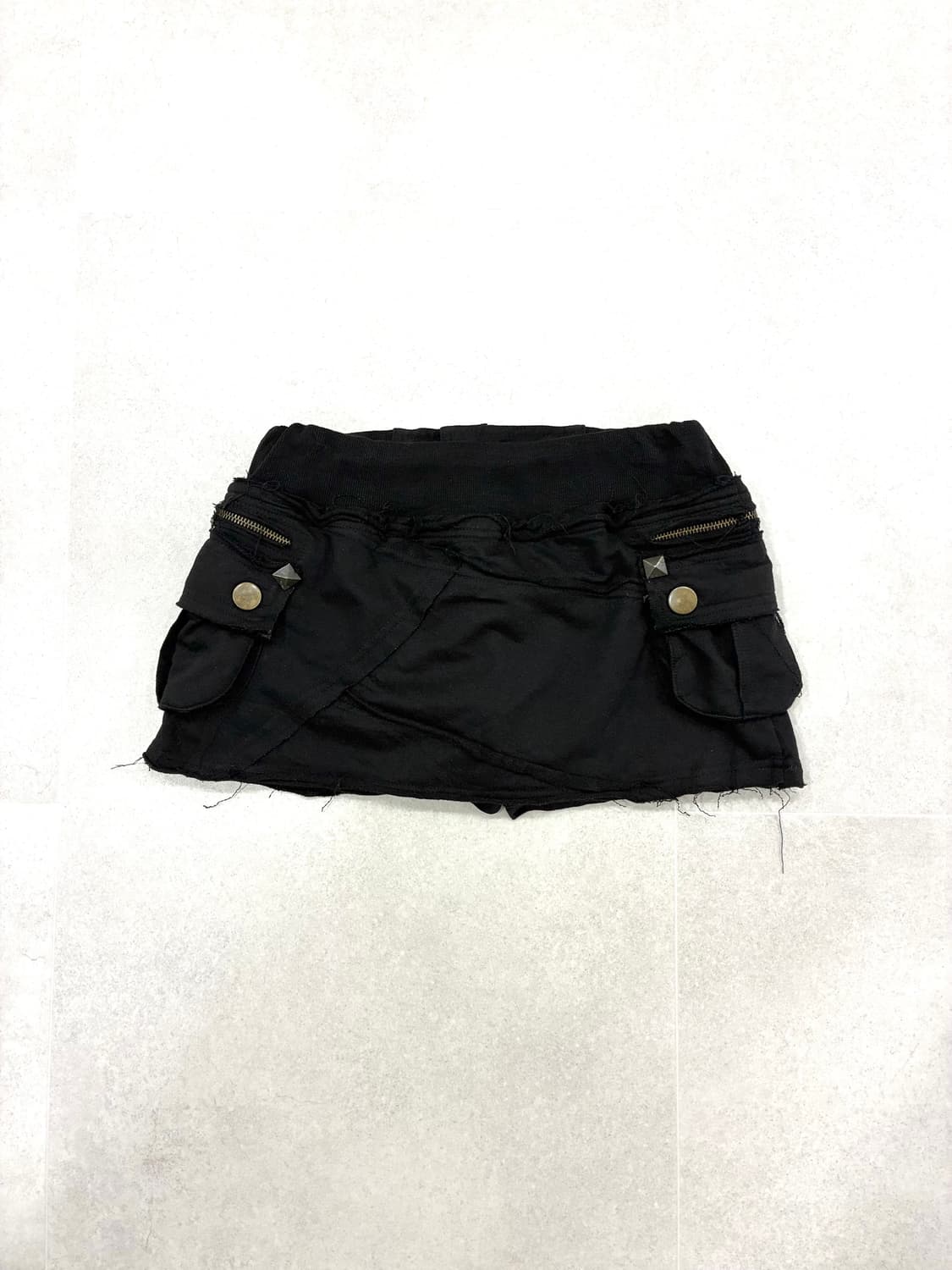 카고 포켓 로우라이즈 펑크 스터드 스커트 상품이미지2