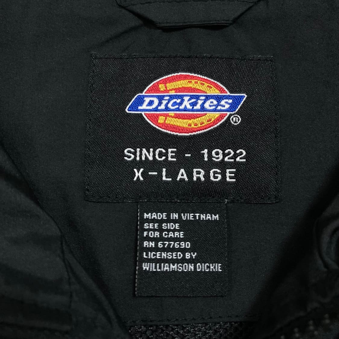 디키즈 스몰 로고 블랙 바람막이 상품이미지3