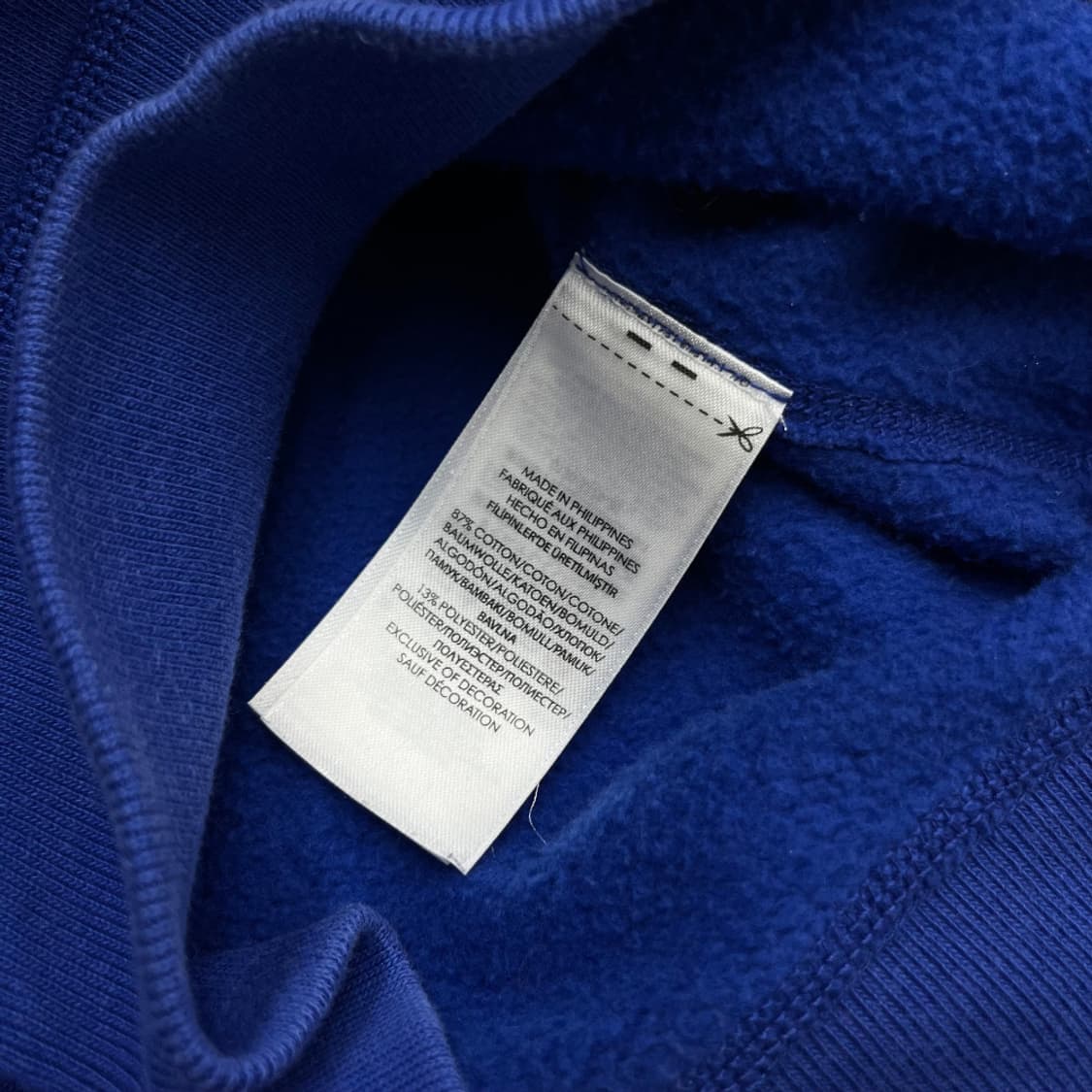 폴로 랄프로렌 센터 패치로고 블루 맨투맨 M 상품이미지5