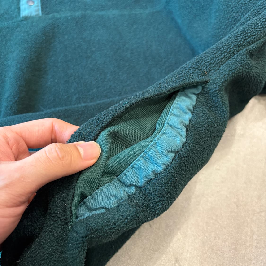 90s L.L.bean 90년대 생산 엘엘빈 그린 신칠라 스냅티 상품이미지9