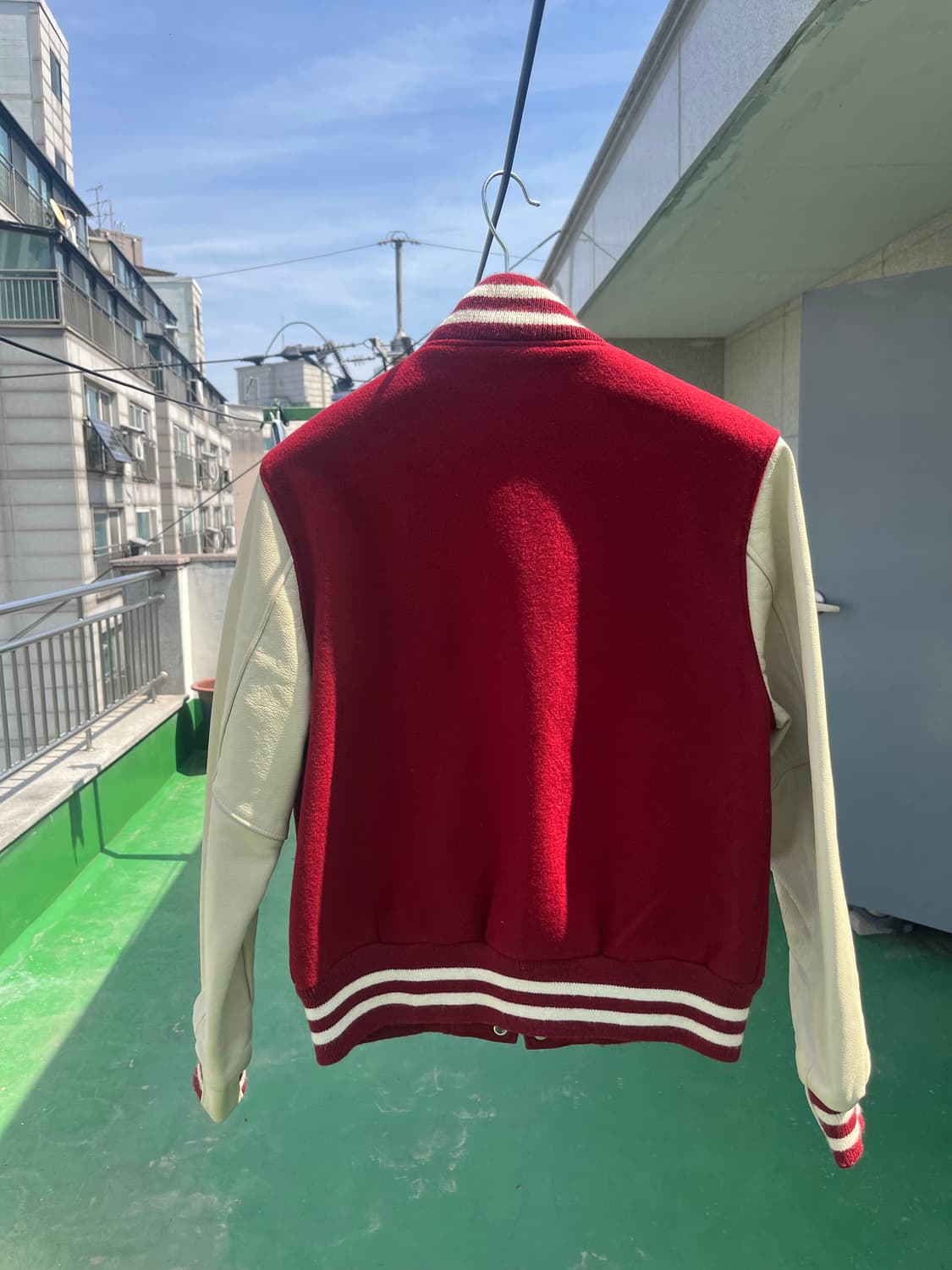 골든베어 x 하버드 바시티 자켓 판매합니다. 상품이미지2