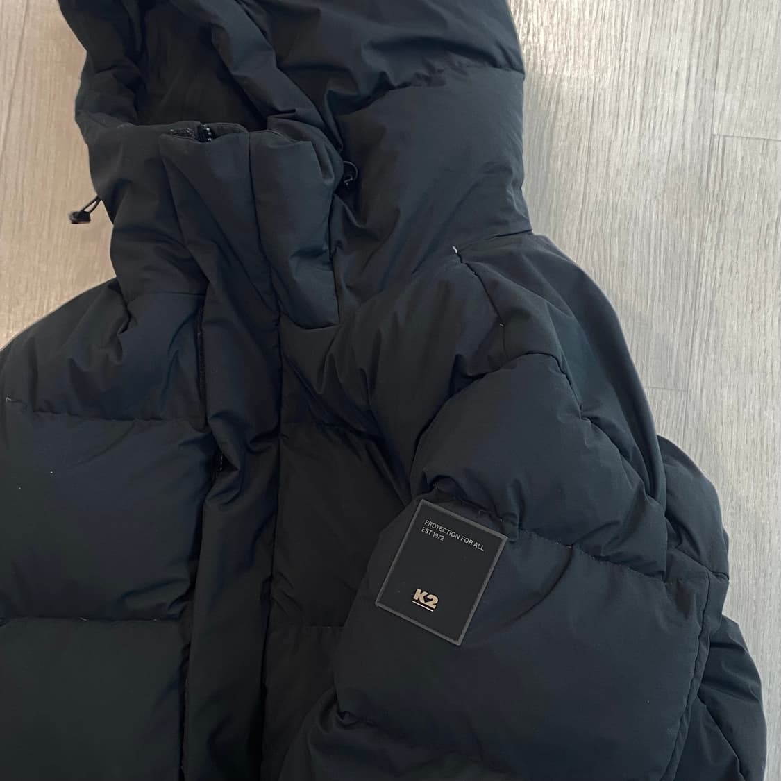 K2 롱패딩 구스다운 블랙 100 L 상품이미지6