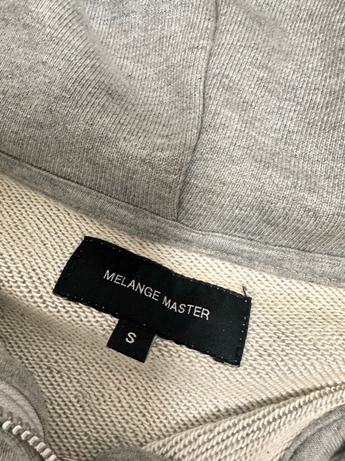 멜란지마스터 스탠다드 후드 스웨트 집업 - 멜란지 그레이 상품이미지2
