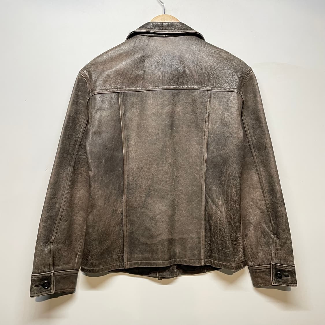 1990s DKNY JEANS 빈티지 가죽 자켓 상품이미지2