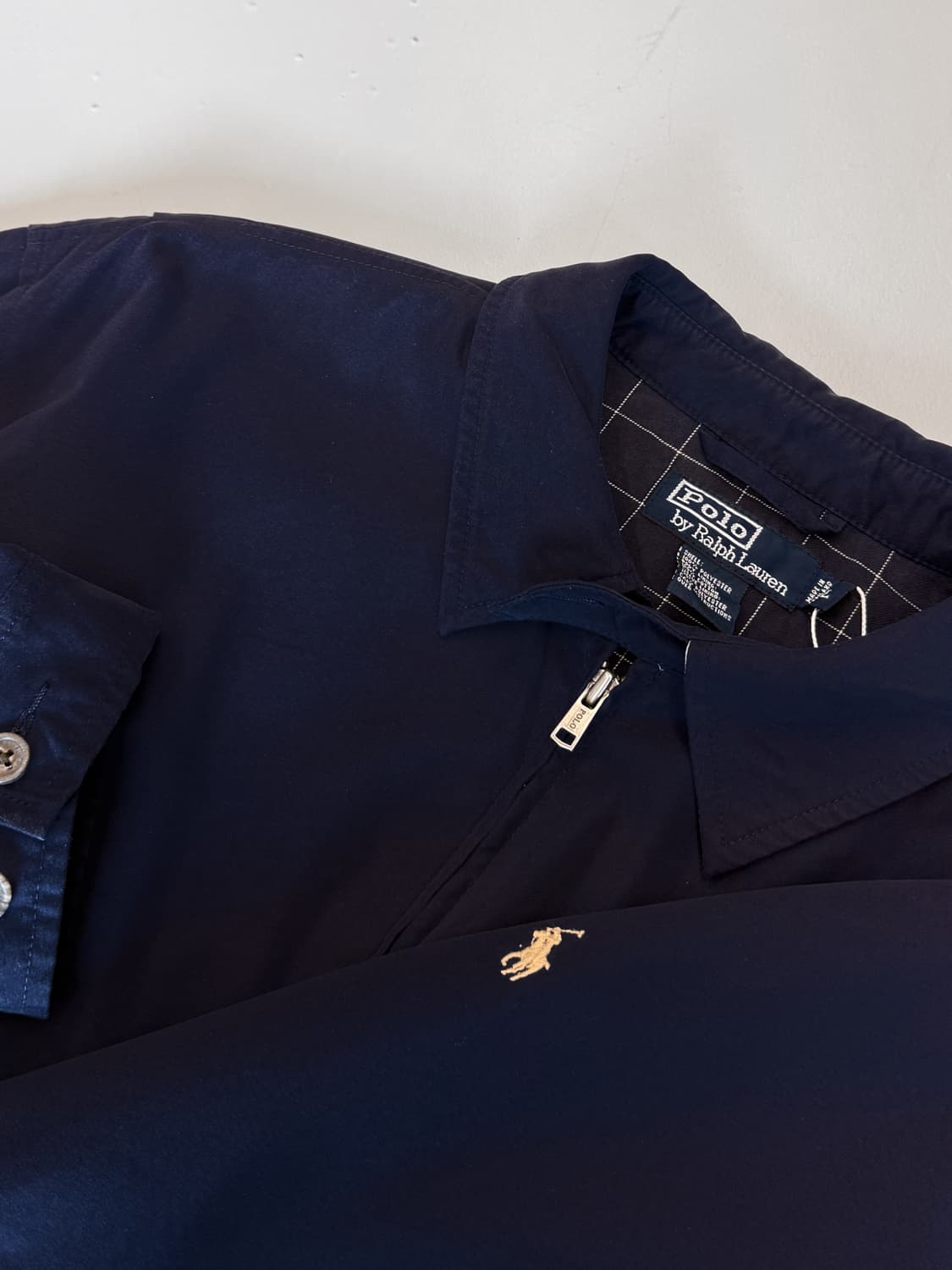 폴로 랄프로렌 루즈핏 폴리쉘 딥네이비 바이 스윙 자켓 상품이미지2