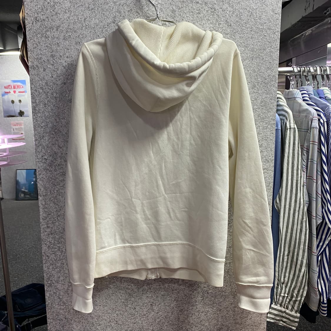 홀리스터 빅로고 웨이브 클래식 화이트 후드집업 B4491 상품이미지4