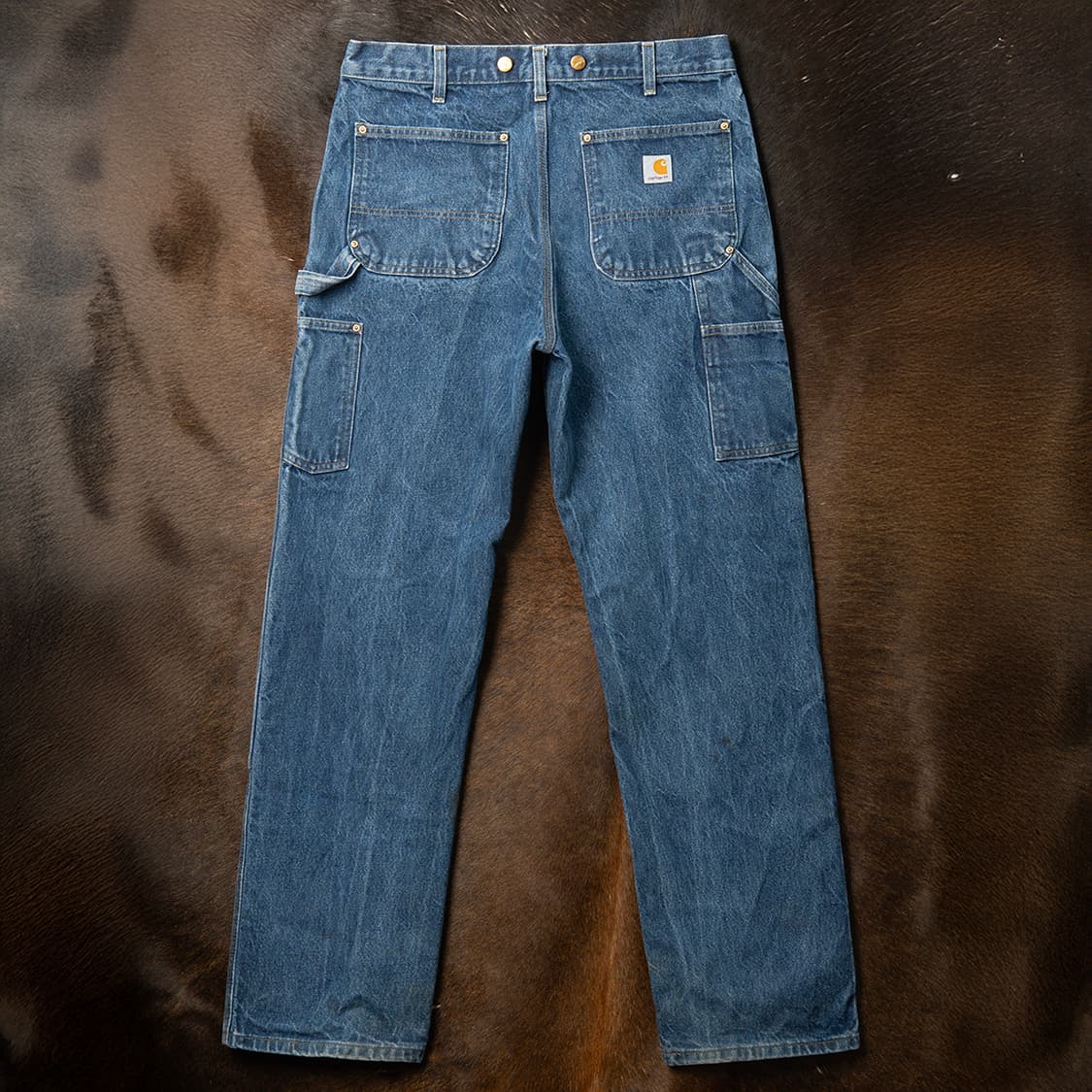 [33] 00s 칼하트 B07 더블니 데님팬츠 덩가리 핏  상품이미지5