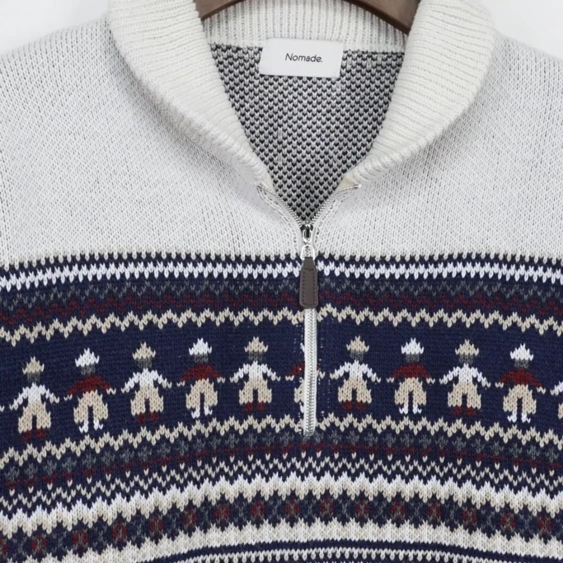 노메이드 노르딕 니트 반집업 코위찬 상품이미지3