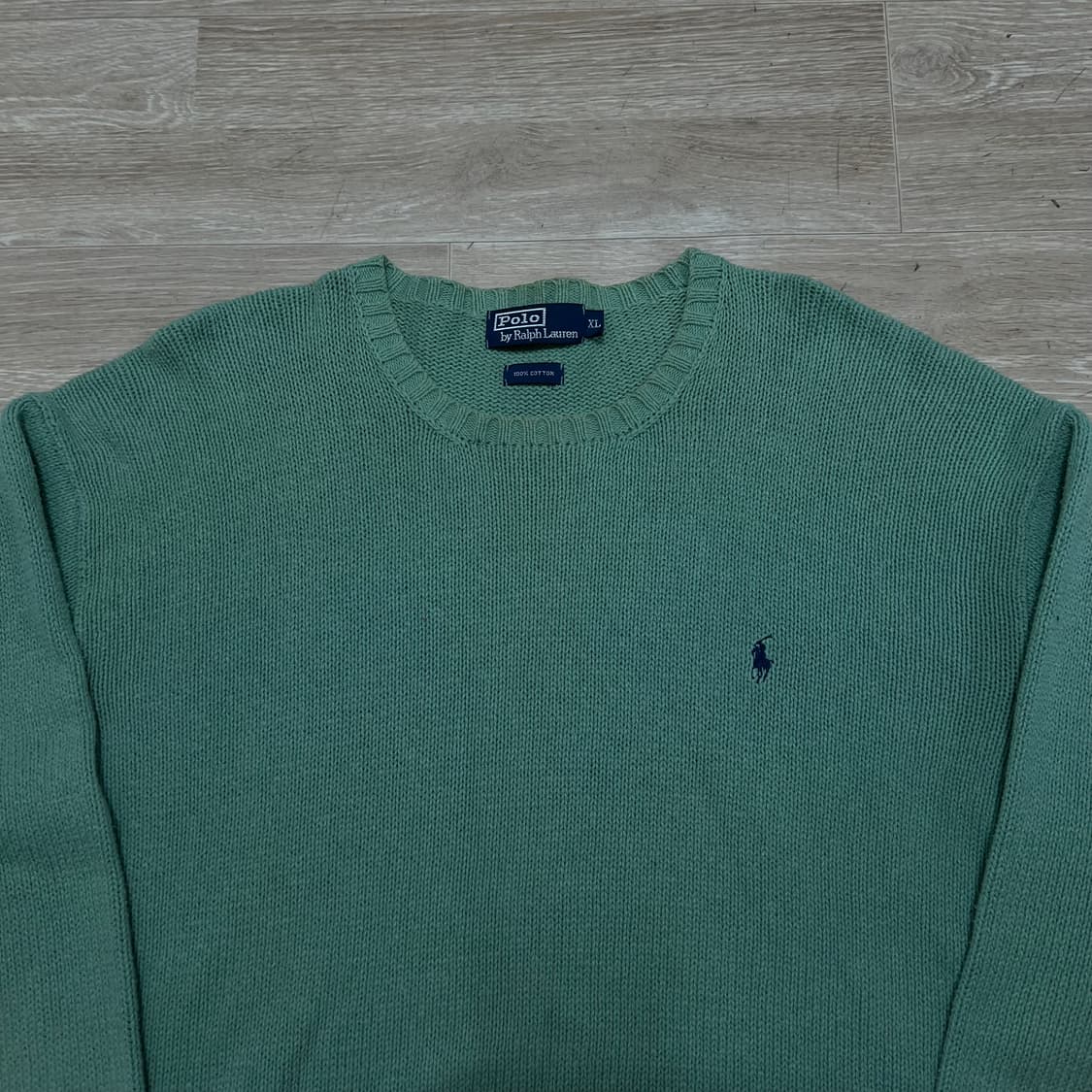 폴로 랄프로렌 스몰포니 라운드넥 니트 스웨터 [블루 그린] XL/105 상품이미지2