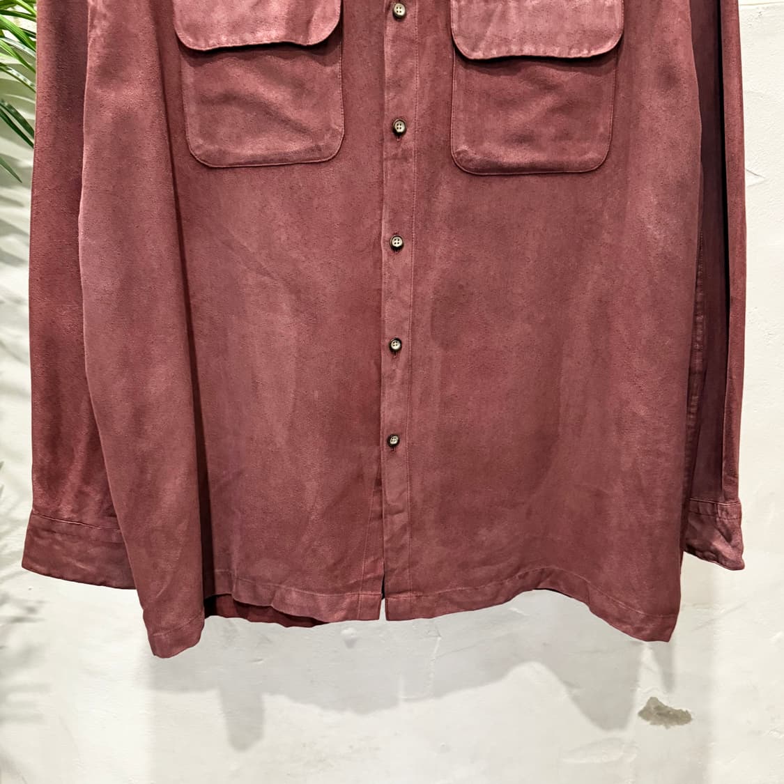 VAN HEUSAEN 반 휴센 웰메이드 소프트 스웨이드셔츠 투포켓 디테일 상품이미지5