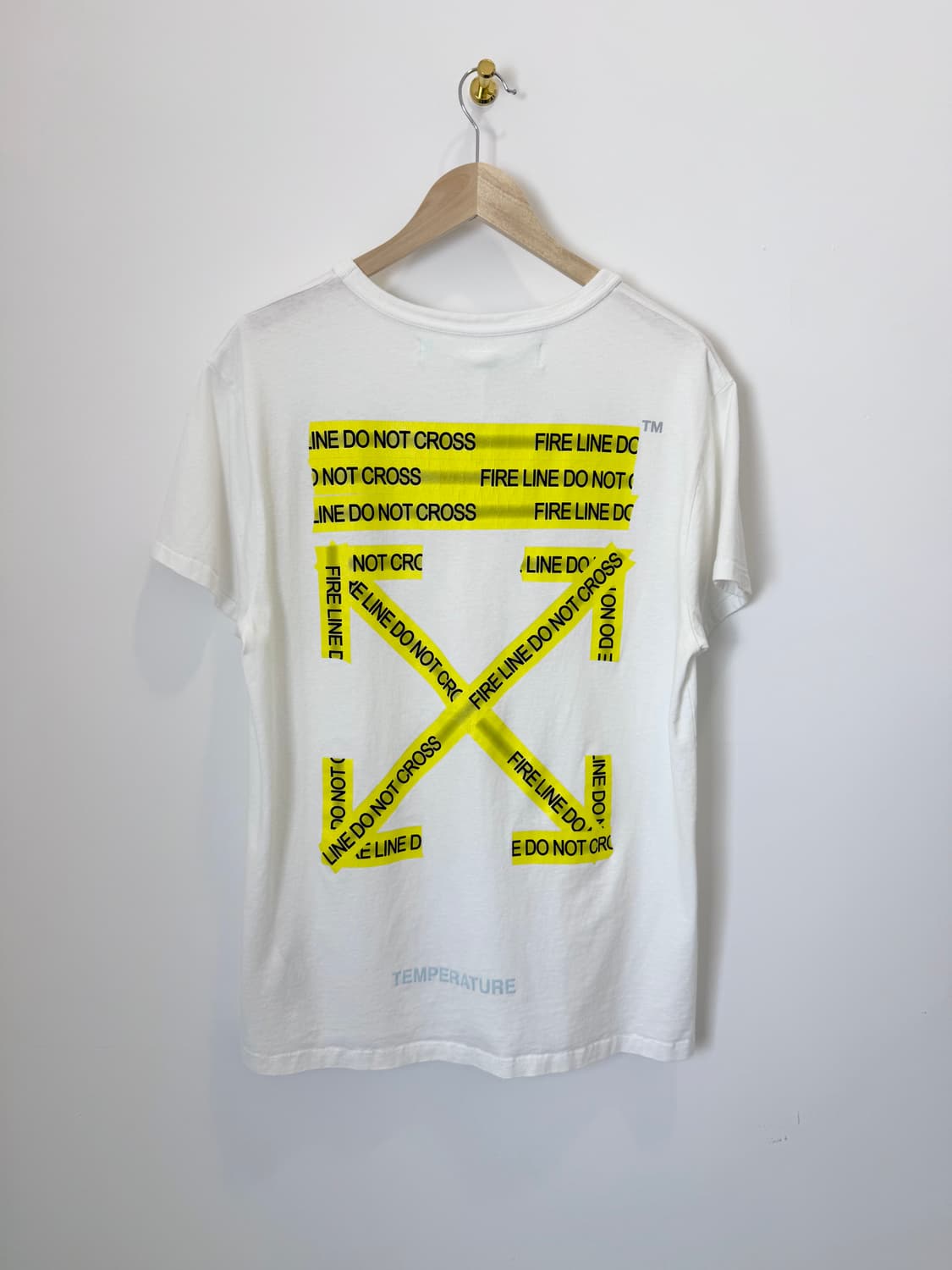 오프화이트 파이어테이프 반팔 화이트 상품이미지8