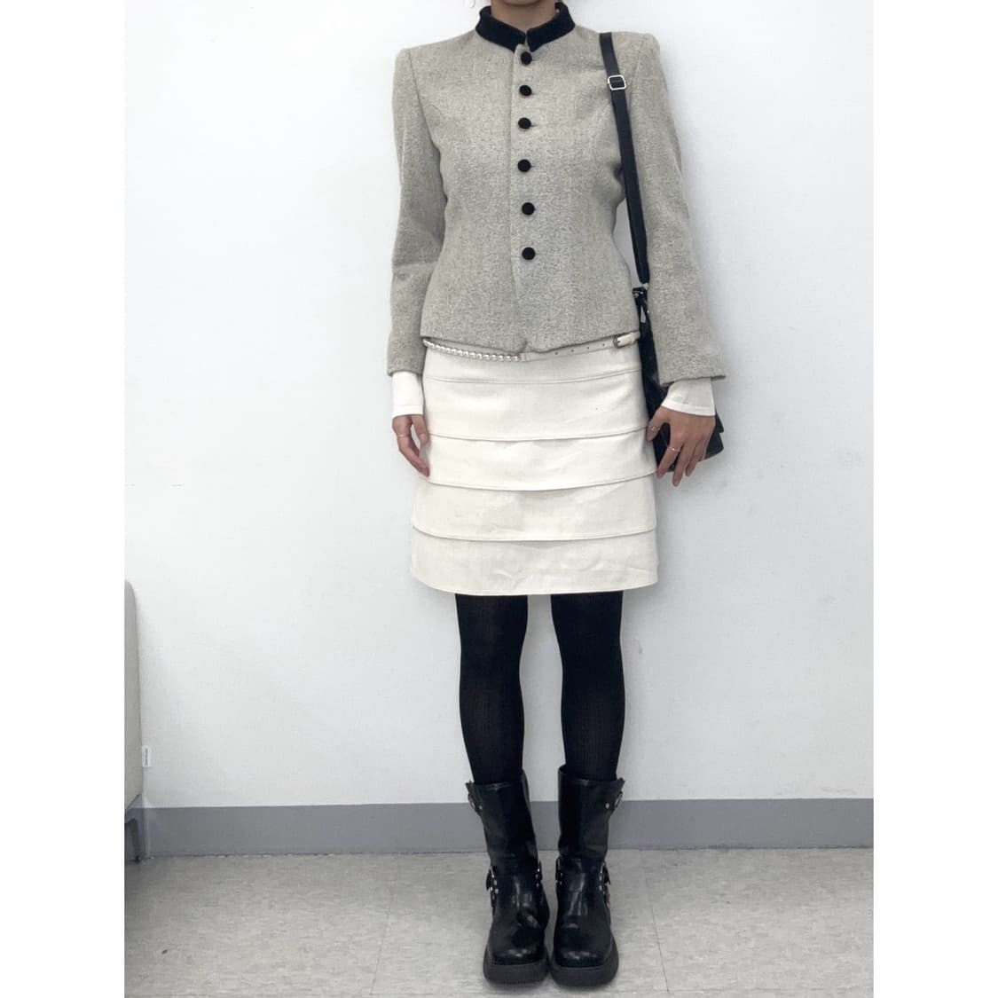 빈티지 울79% 그레이 자켓 상품이미지3