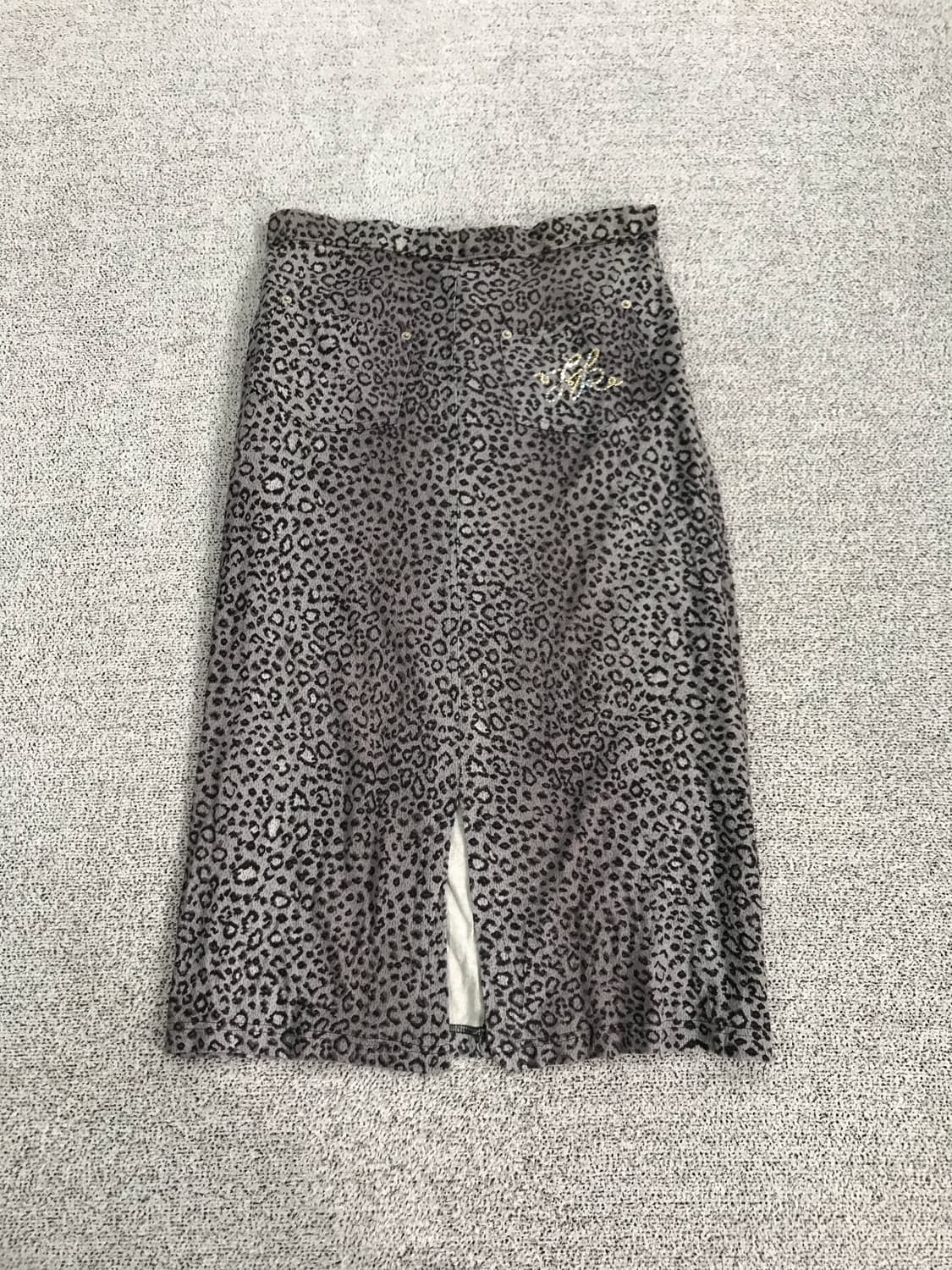 갸루 호피 롱 스커트 상품이미지6