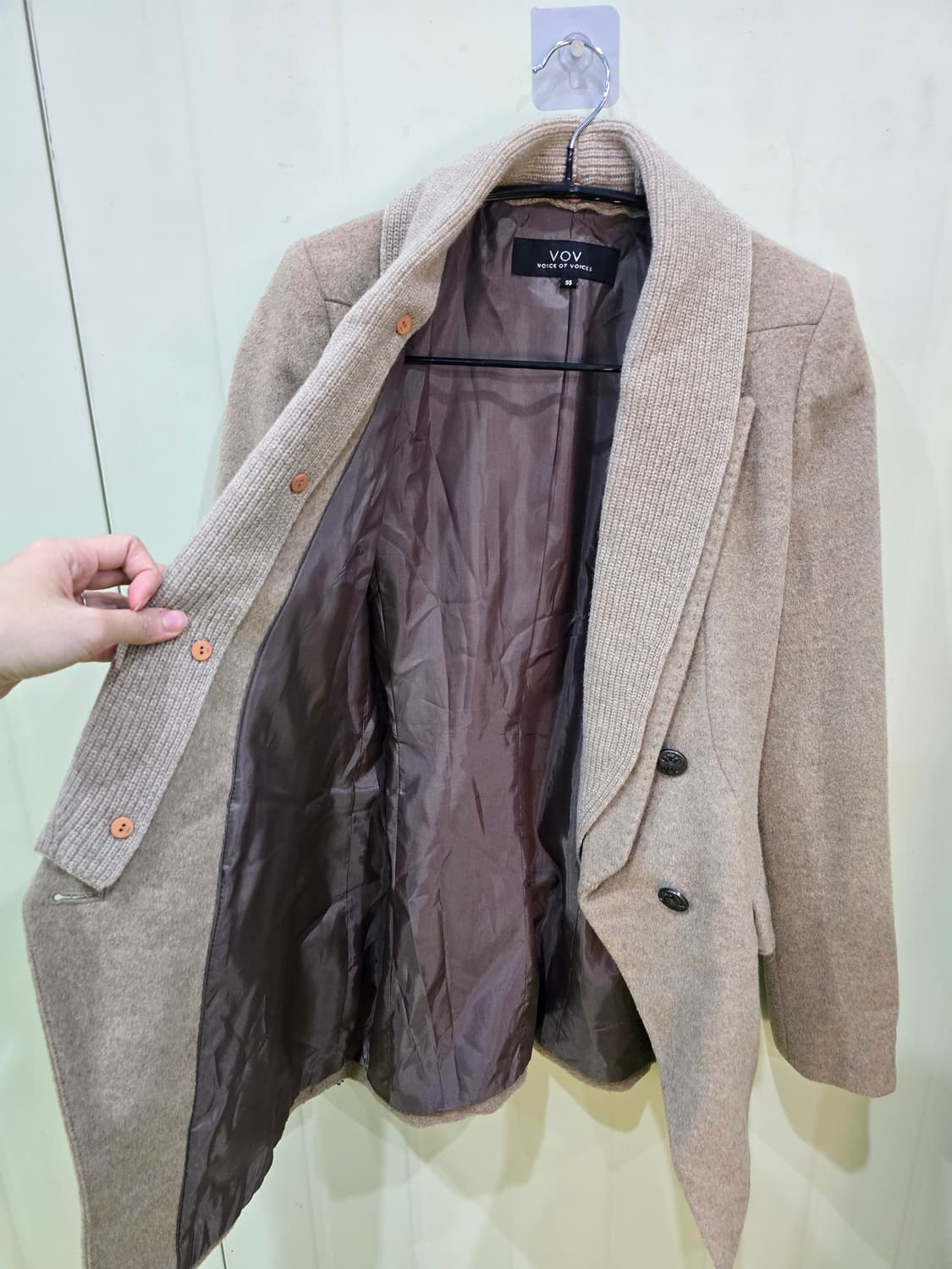 VOV 더블 버튼 모직 코트 상품이미지8