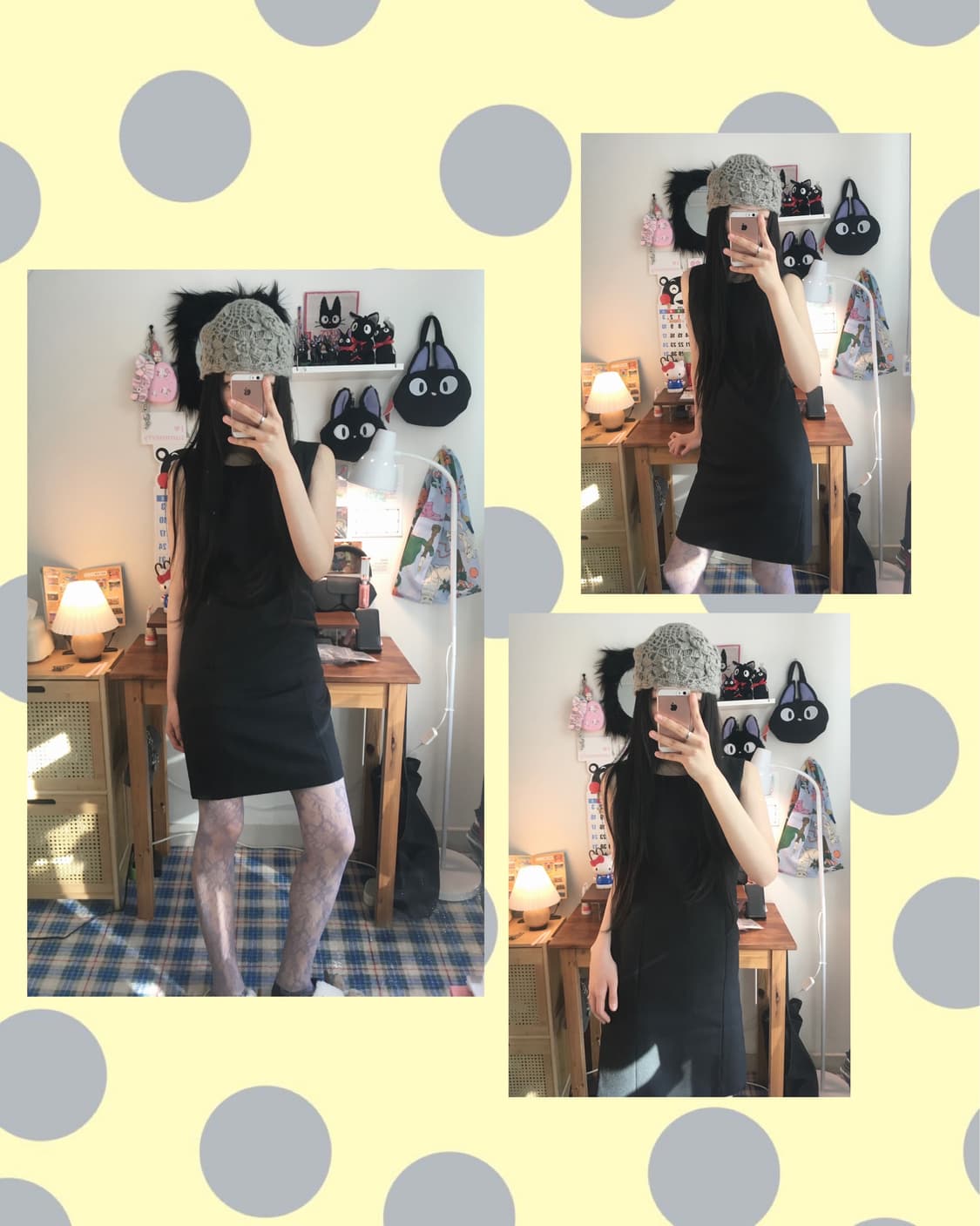 vintage minimal sleeveless dress black 상품이미지1