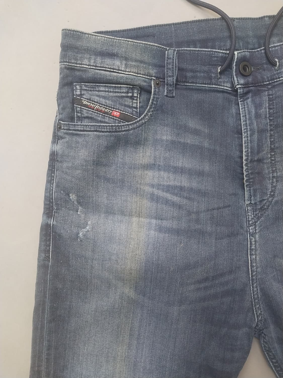 [34] 디젤 디바이드 드로스트링 캐롯 조거진 데님 스웨트팬츠 상품이미지2