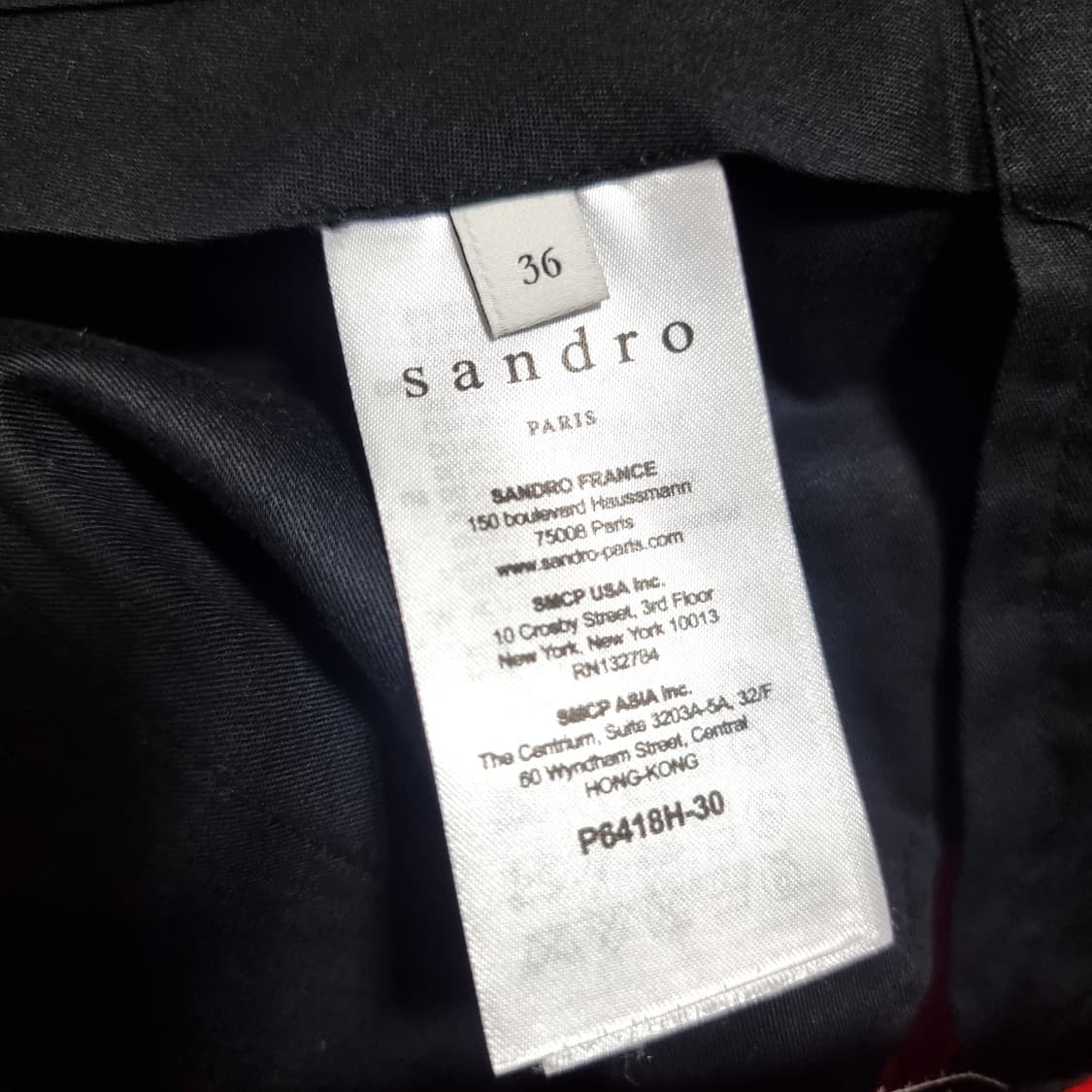 산드로 Sandro 와이드 부츠컷 팬츠 바지 (55쯤/표기36) 상태완벽 상품이미지10