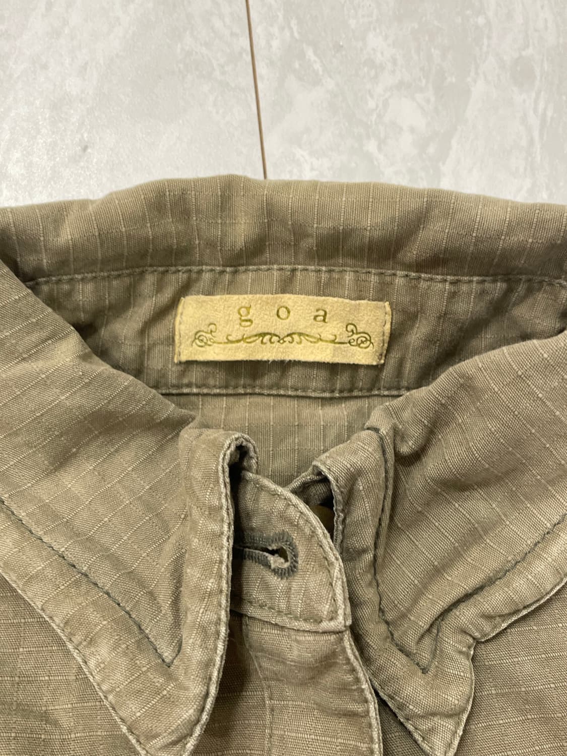 goa 고아 밀리터리 유틸리티 워싱 셔츠 (Y2K) 상품이미지7