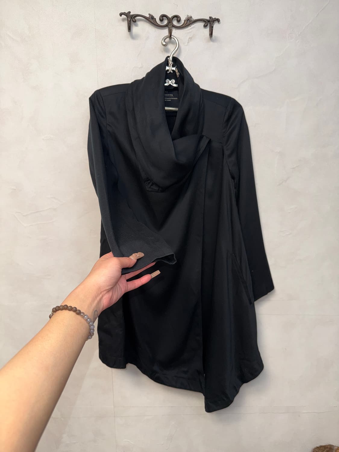 ALLSAINTS monument draped coat jacket 상품이미지5