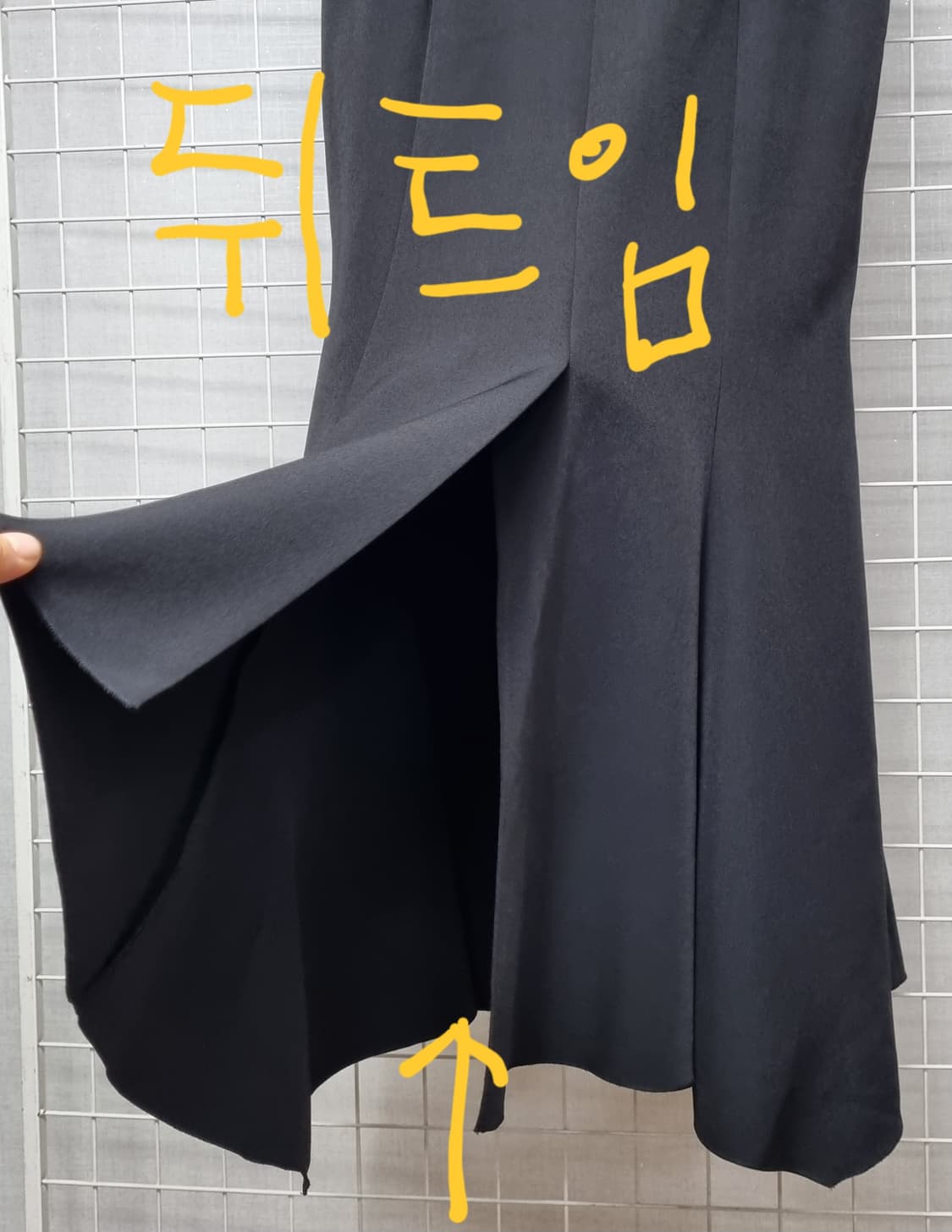 SIE 시에 블랙 스커트 1  (봄.가을) 상품이미지4