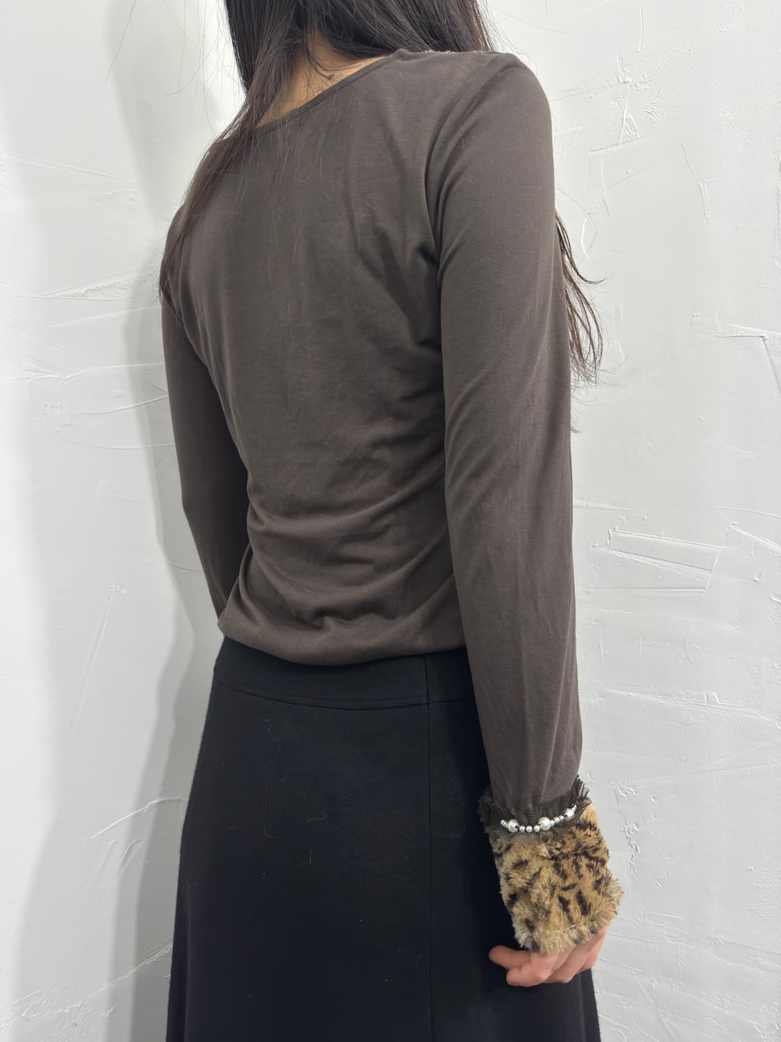 axes femme leopard detail top 상품이미지4