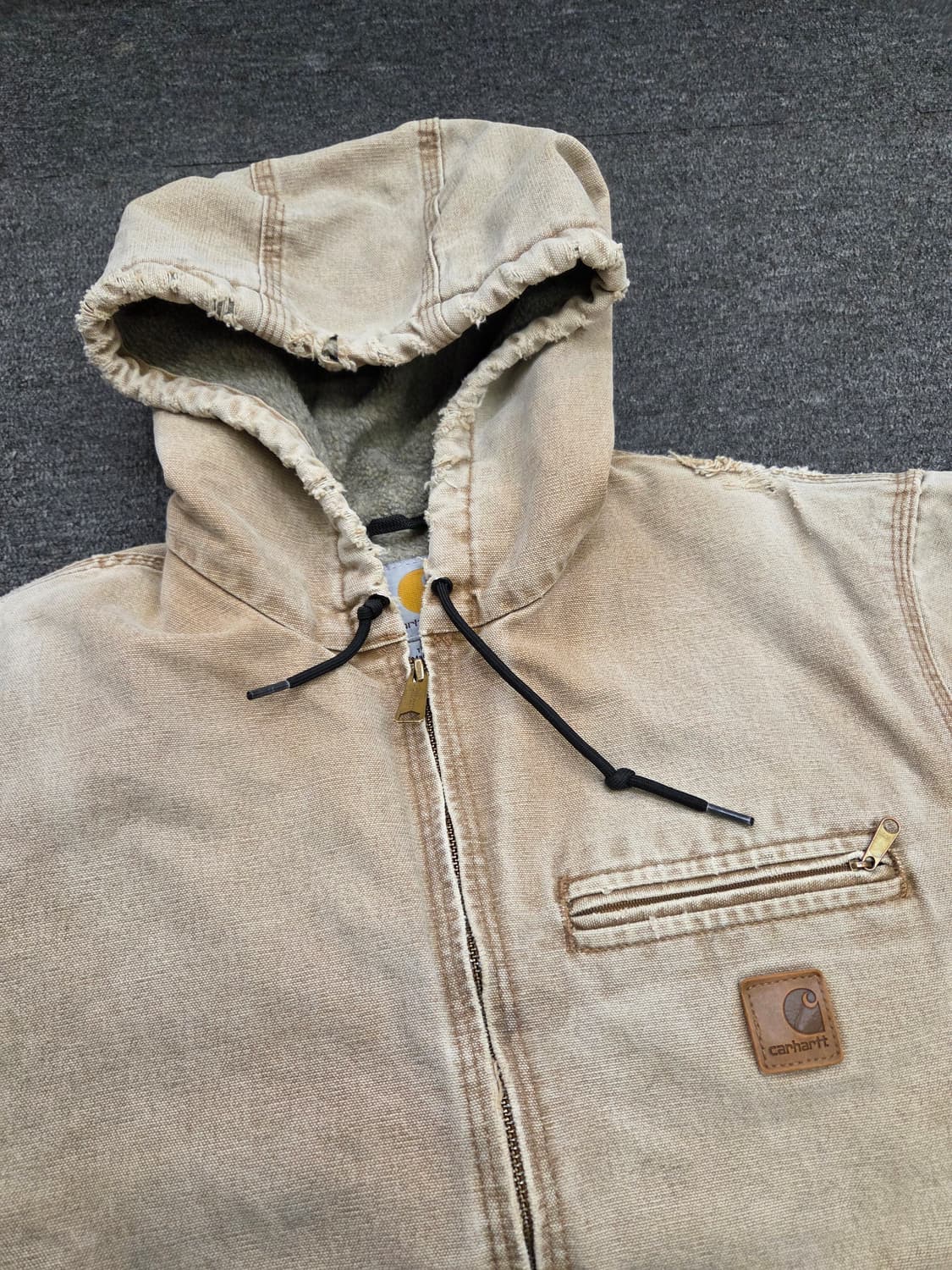빈티지 칼하트 후드 워크자켓 상품이미지2
