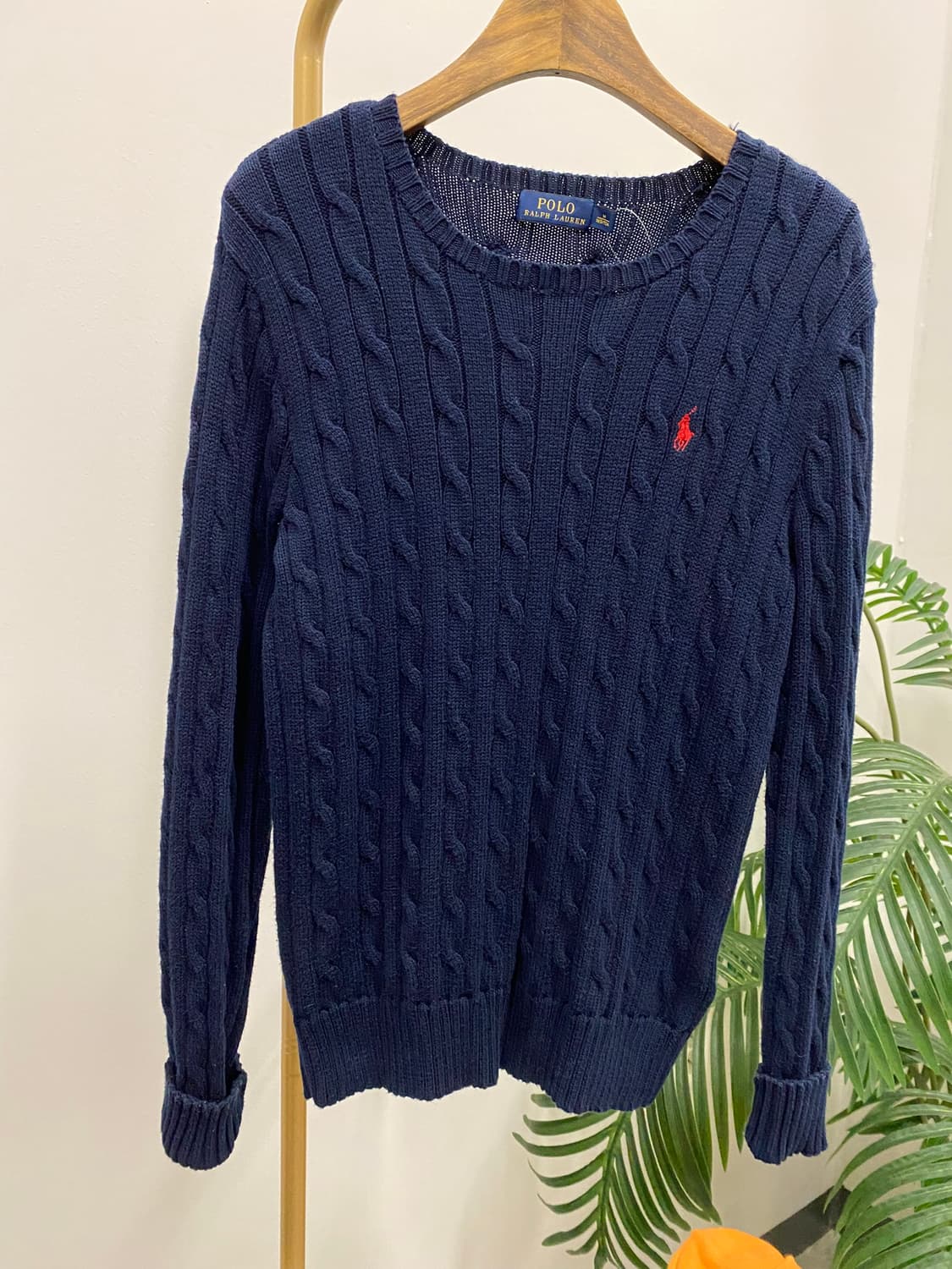 폴로 랄프로렌 케이블니트 네이비 상품이미지1