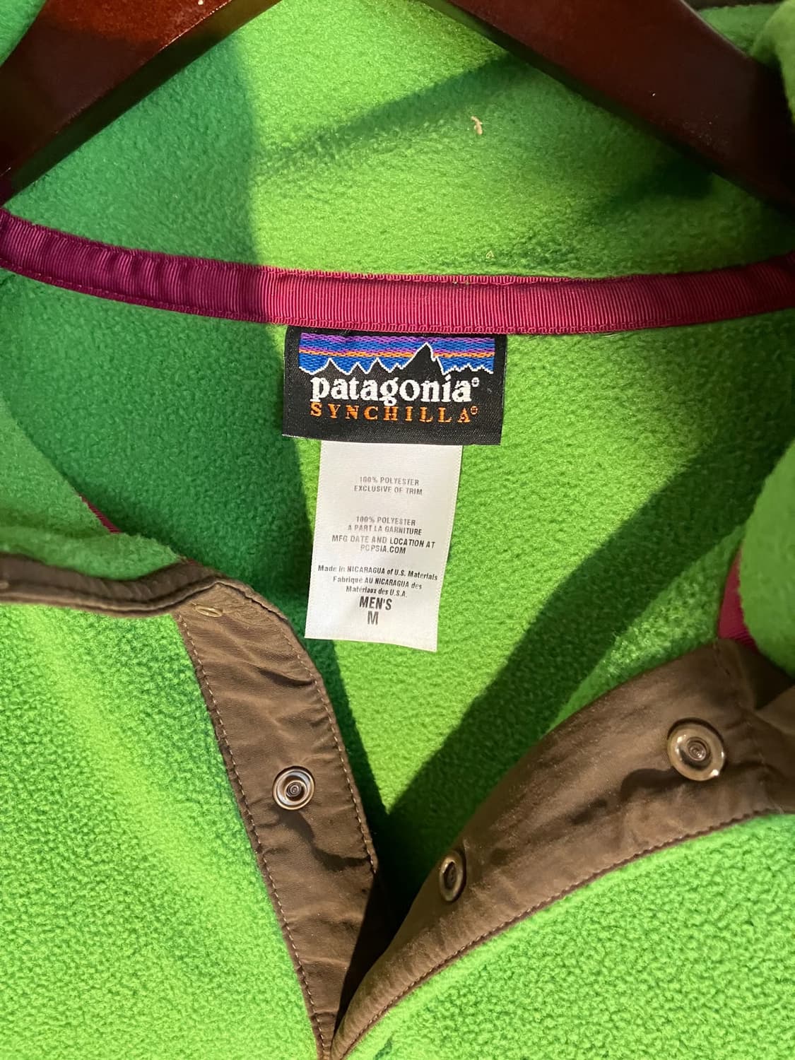 파타고니아 신칠라 스냅-T 그린 상품이미지3