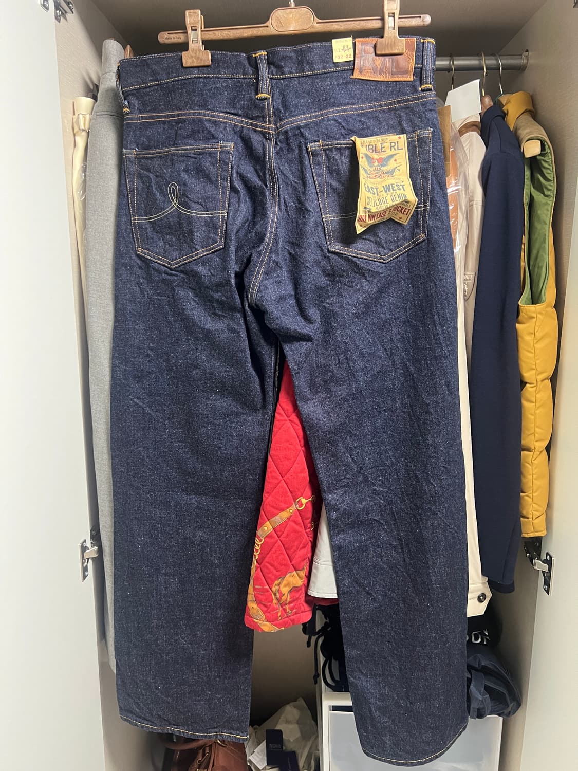 더블알엘 RRL 빈티지5포켓 셀비지진 새제품 32/32 국내매장 구매 상품이미지2