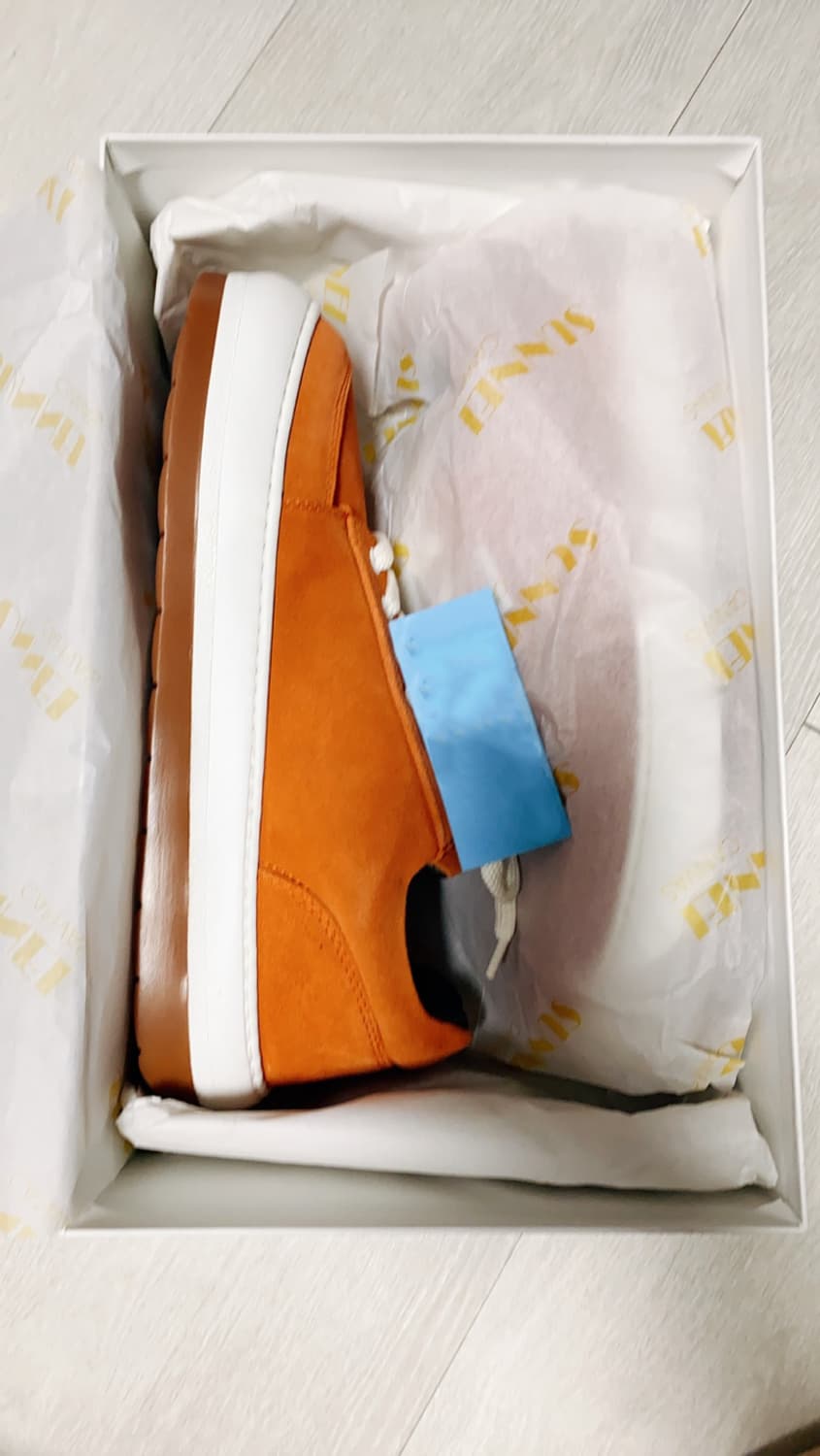 [42] SUNNEI DREAMY SUEDE ORANGE 새상품 상품이미지3