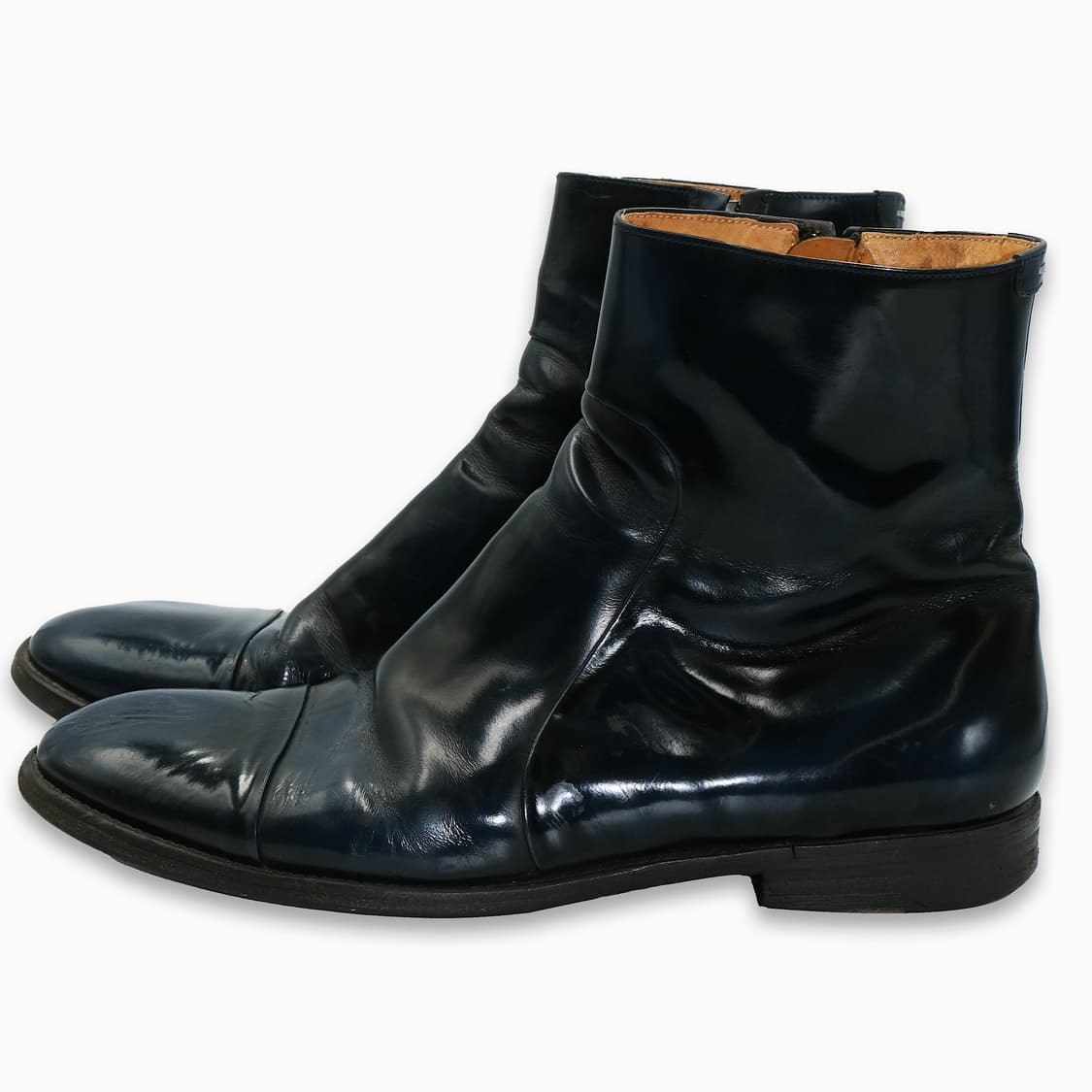 메종 마틴 마르지엘라 폴리시드 레더 사이드 지퍼 부츠 43(280) BT 상품이미지3