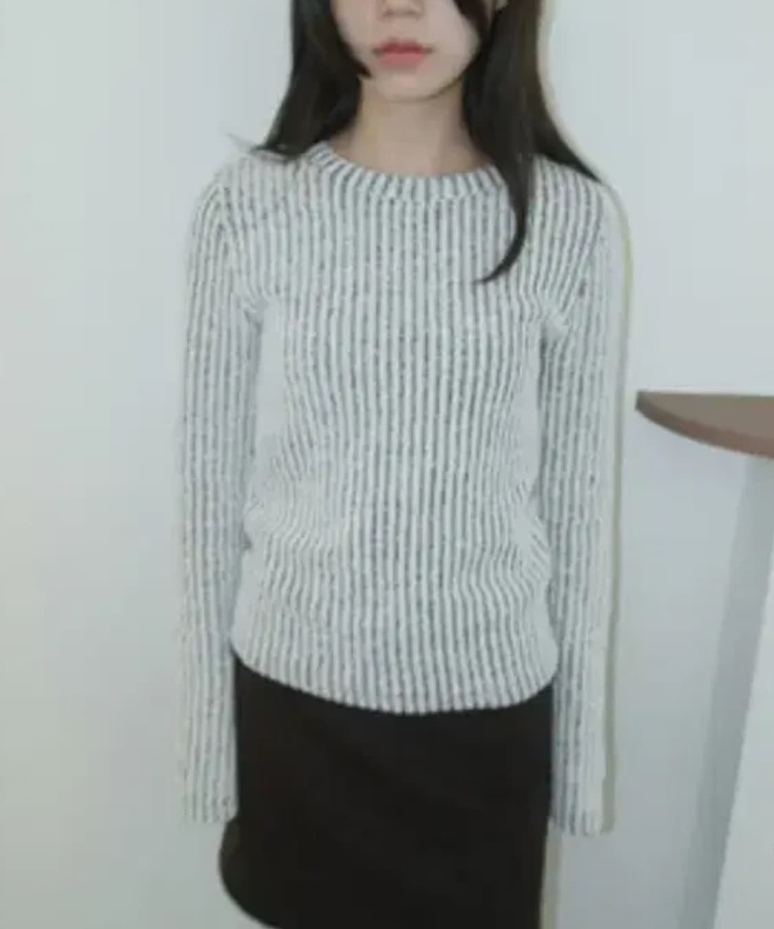 stitch velvet ribbed knit  상품이미지1