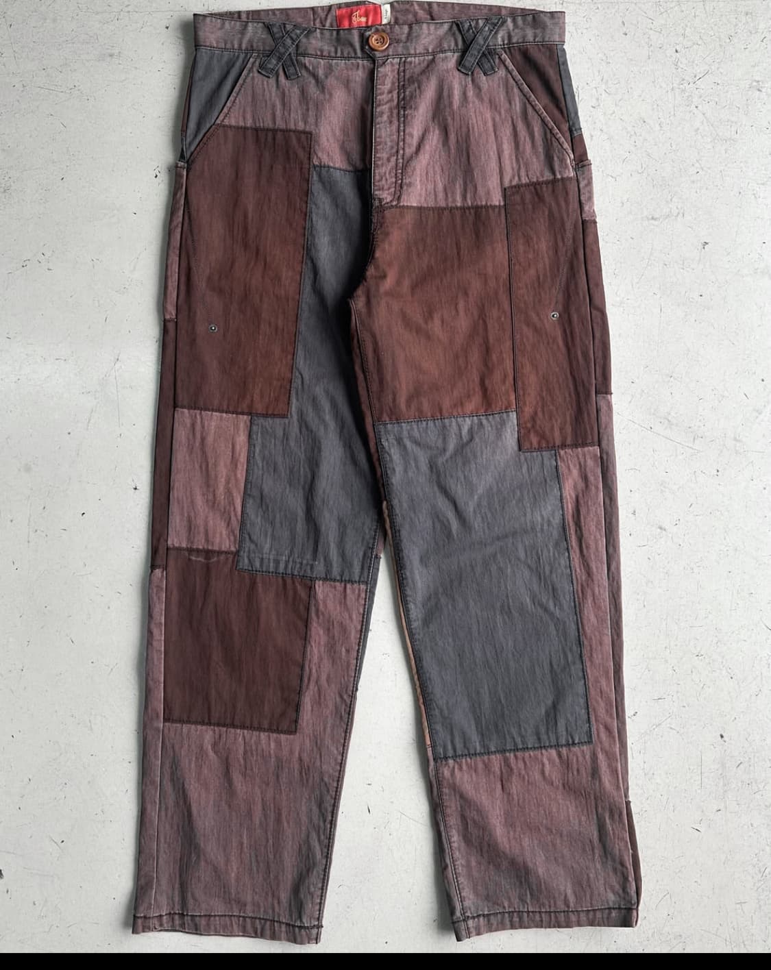 Tsan 크레이지 패치워크 코튼 팬츠 상품이미지3