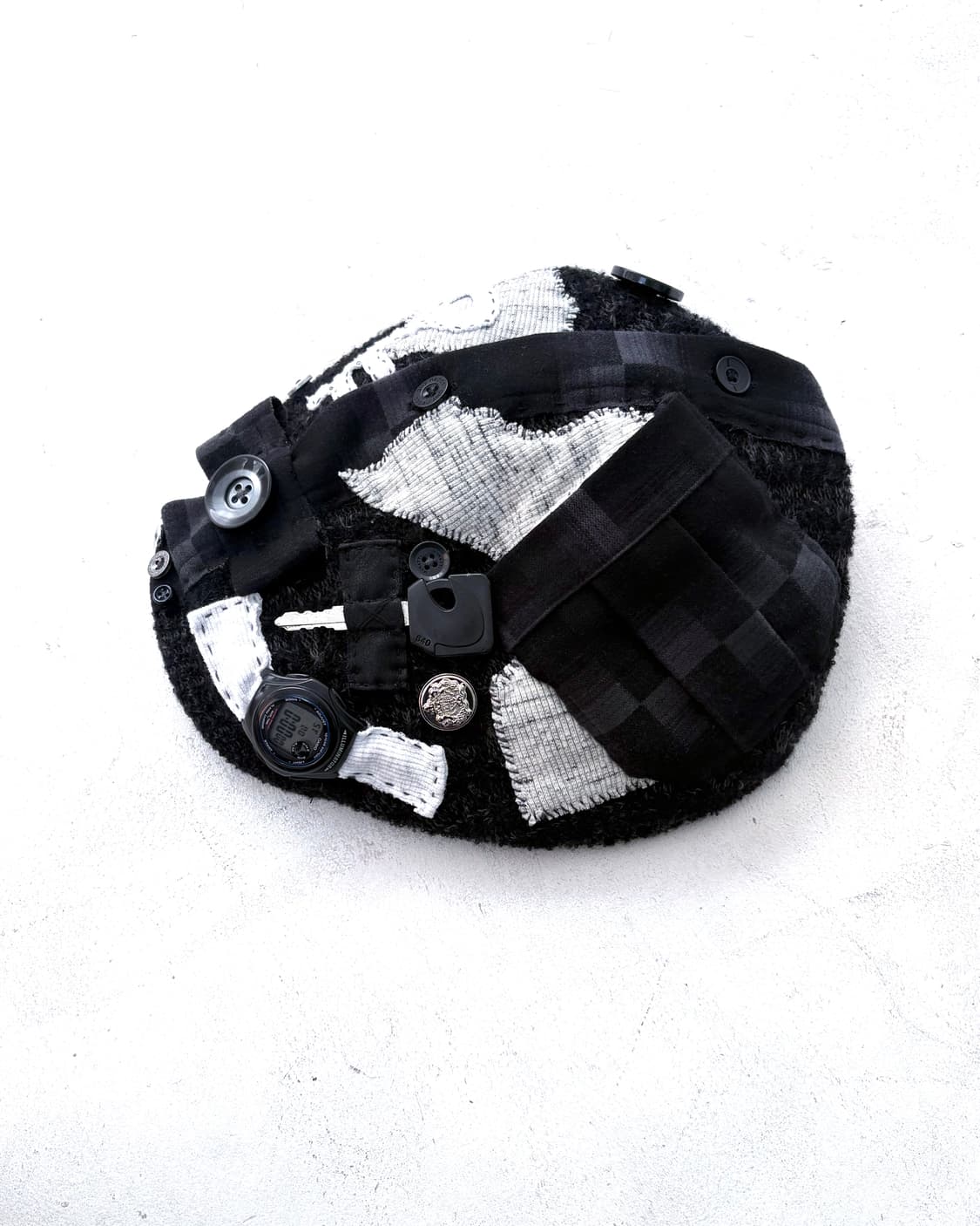 Custom) Casio+Key patch knit hunting cap 상품이미지3