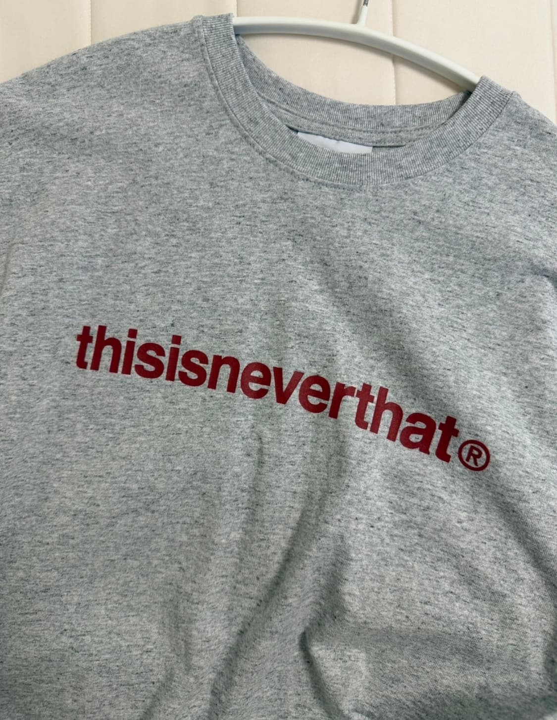 디스이즈네버댓 반팔 T-Logo Tee Heather Grey M 상품이미지2