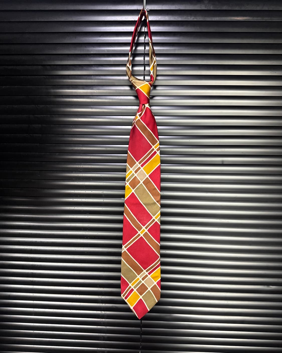 돌체앤가바나 D&G 스트라이프 에스닉 실크 넥타이 빈티지 명품 레드 빨강 상품이미지6