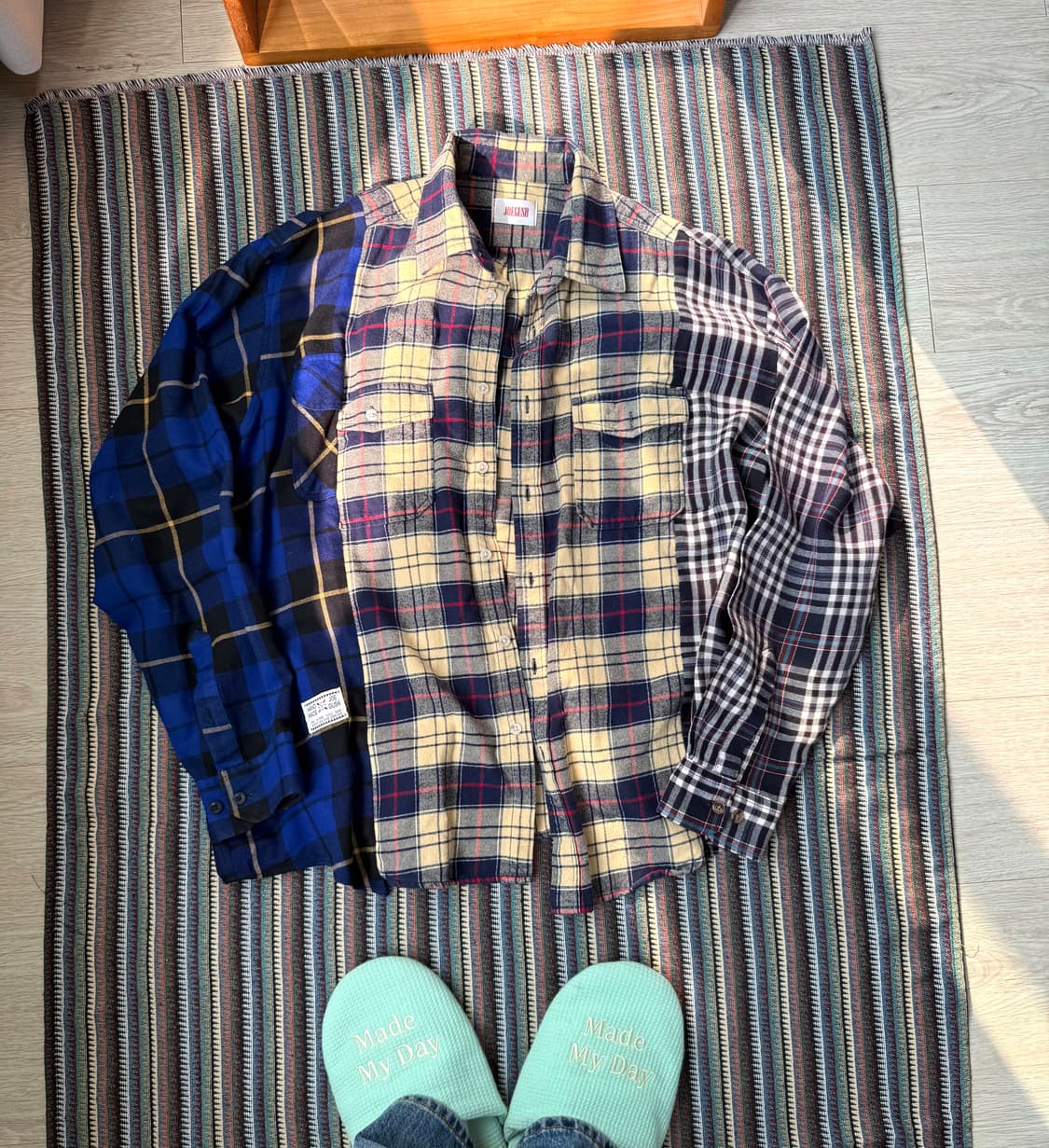 조거쉬 플란넬 멀티 셔츠 상품이미지2