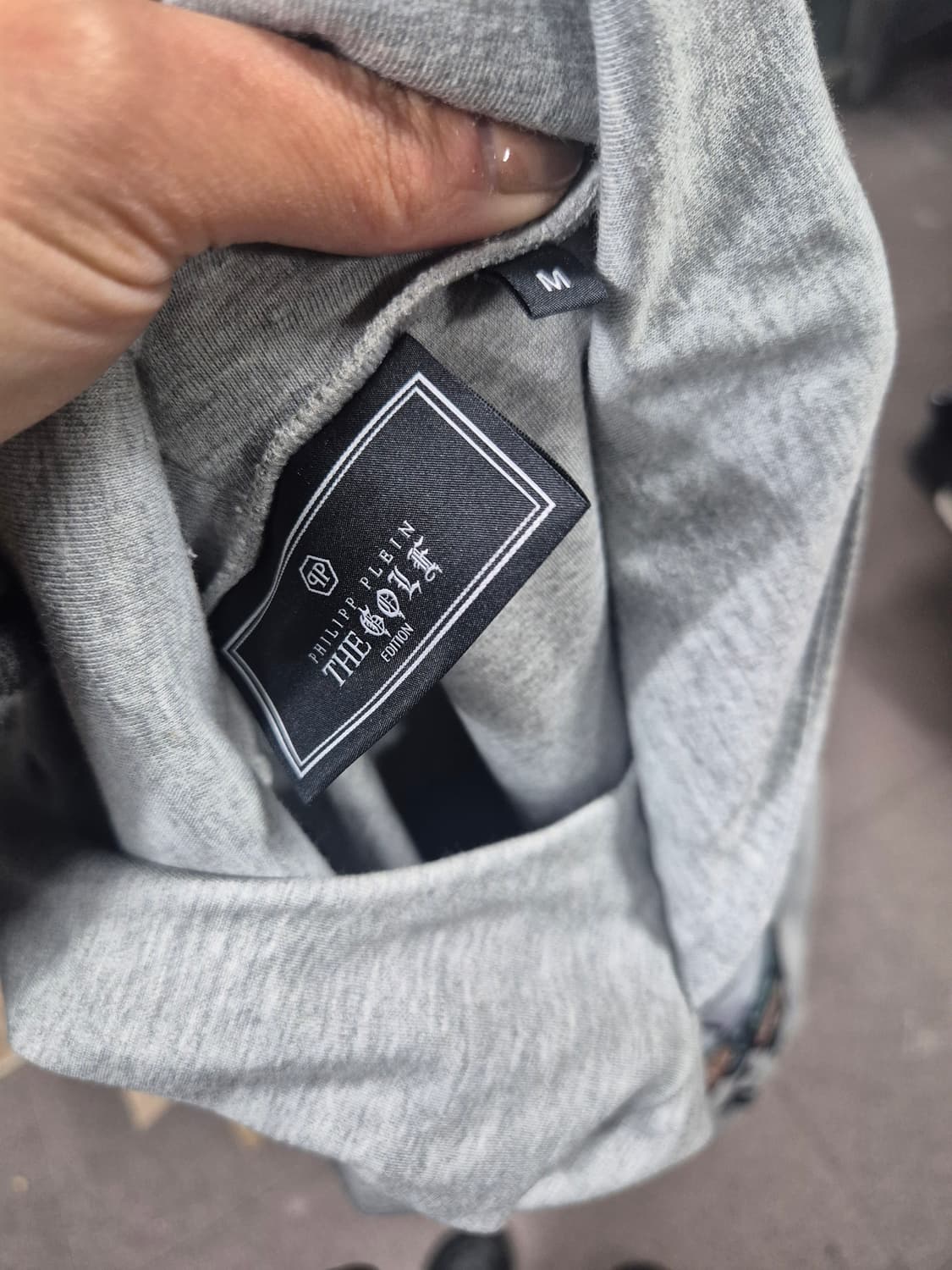 필립플레인 테디베어 후드티 그레이 상품이미지3