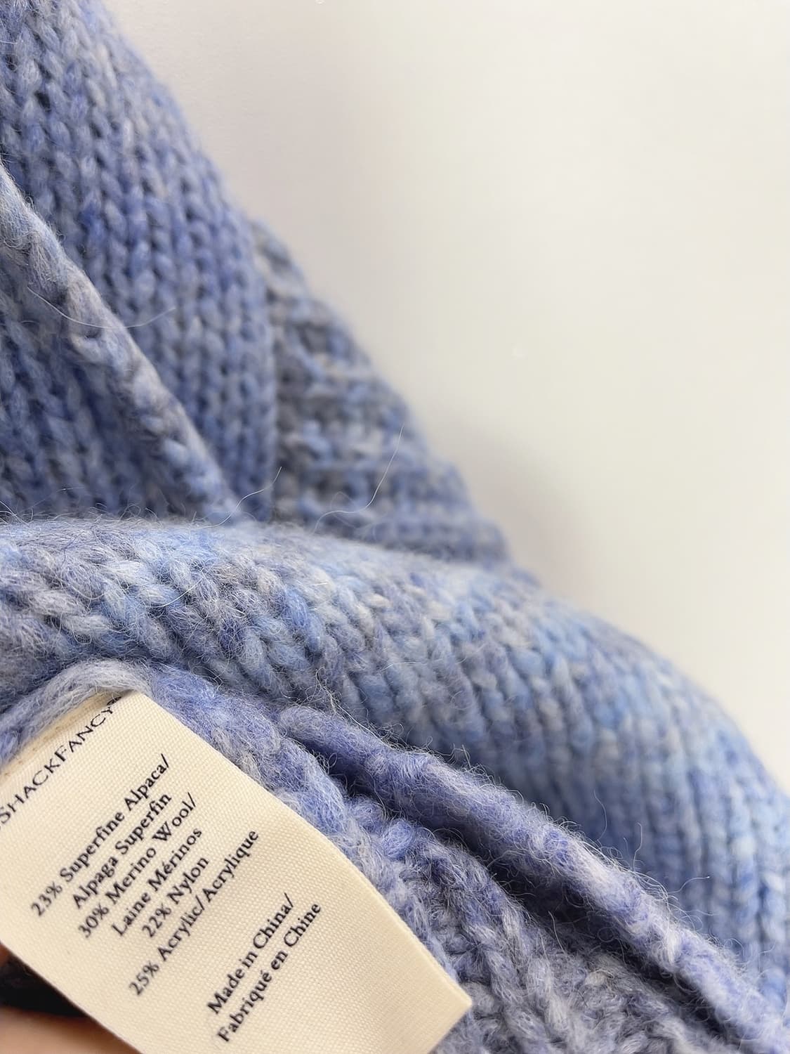 러브 쉑 팬시 알파카 울 혼방 폼폼 후드 니트 상품이미지9