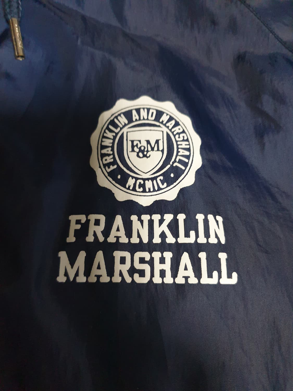 (빈티지) 프랭클린 앤 마샬 캠퍼스 OG 후드 바람막이 네이비 (M) 상품이미지2
