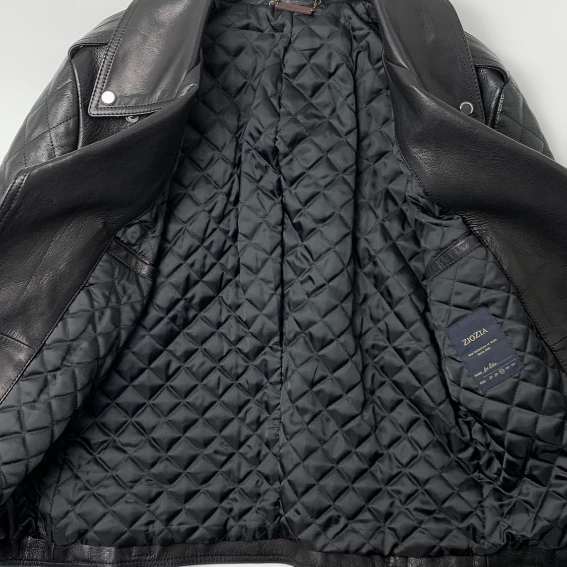 [L/정품] 지오지아 산양가죽 라이더 레더 남성자켓 상품이미지4