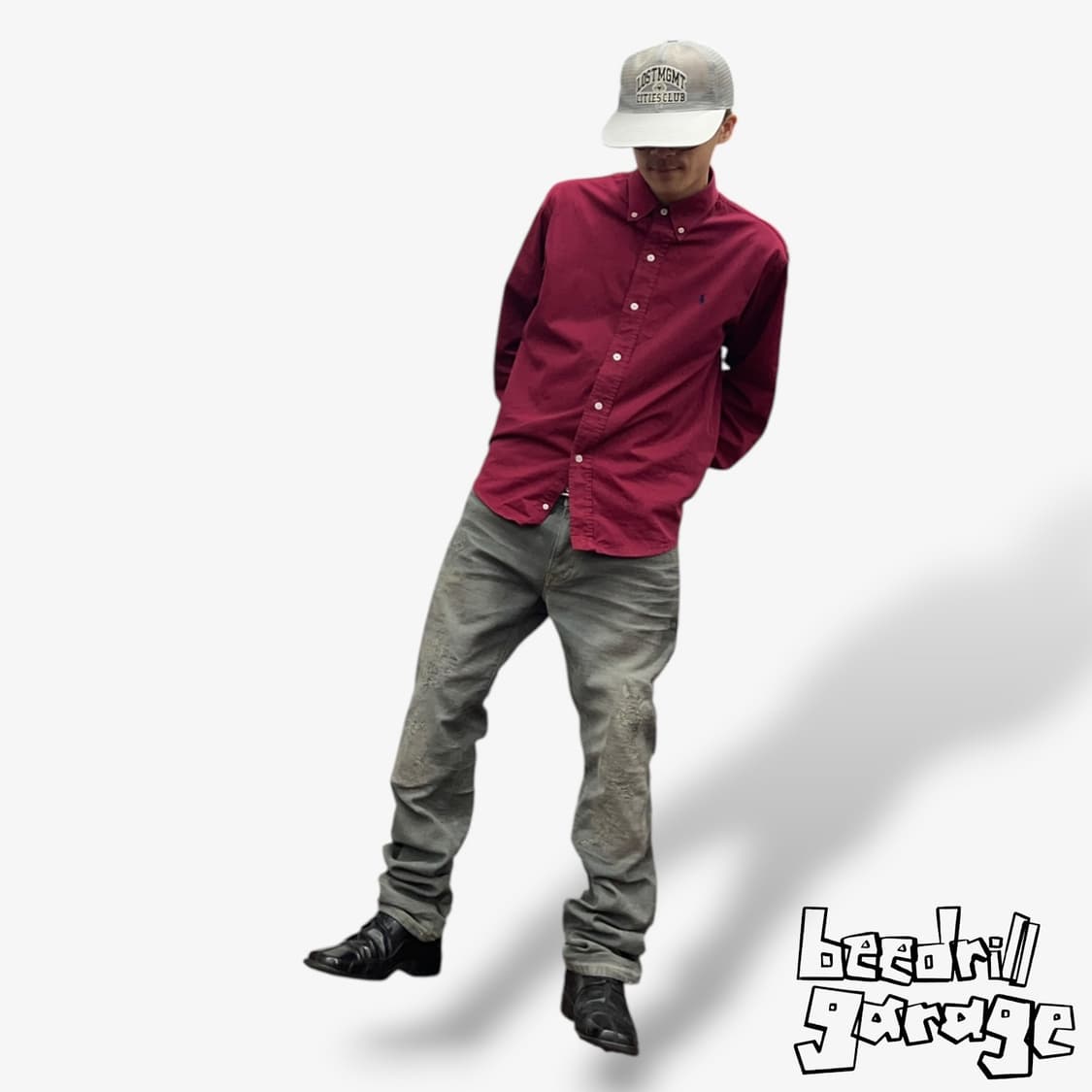 빈티지 사시코 디테일 데님팬츠 상품이미지1