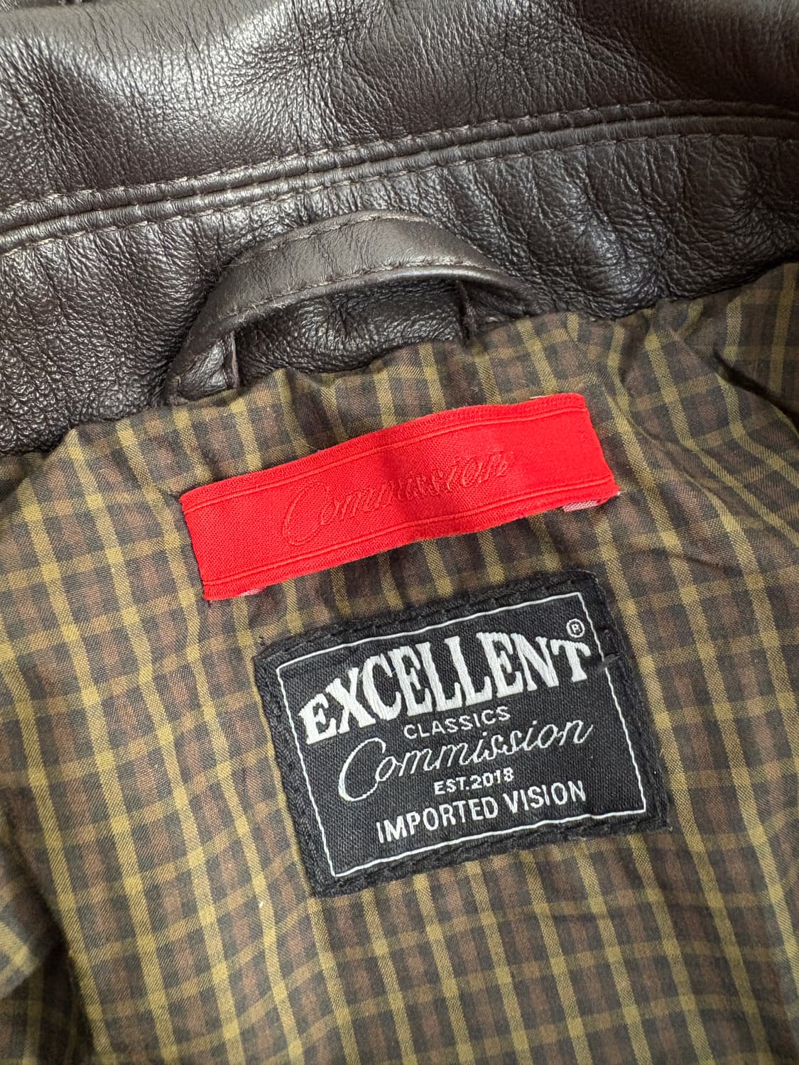 커미션 / Garrison Leather Jacket Brown / S 상품이미지8